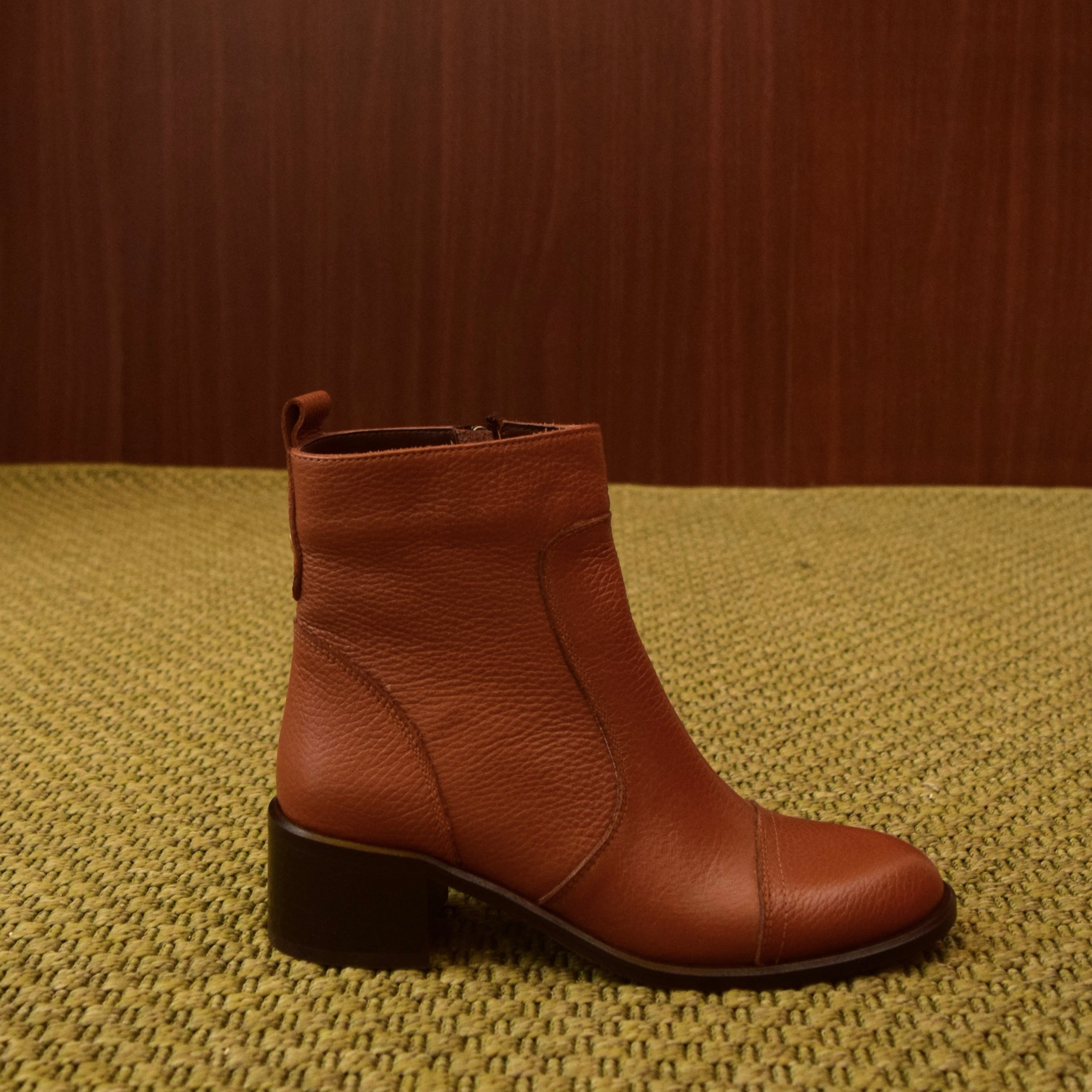 Stivaletto in Pelle Marrone da Donna
