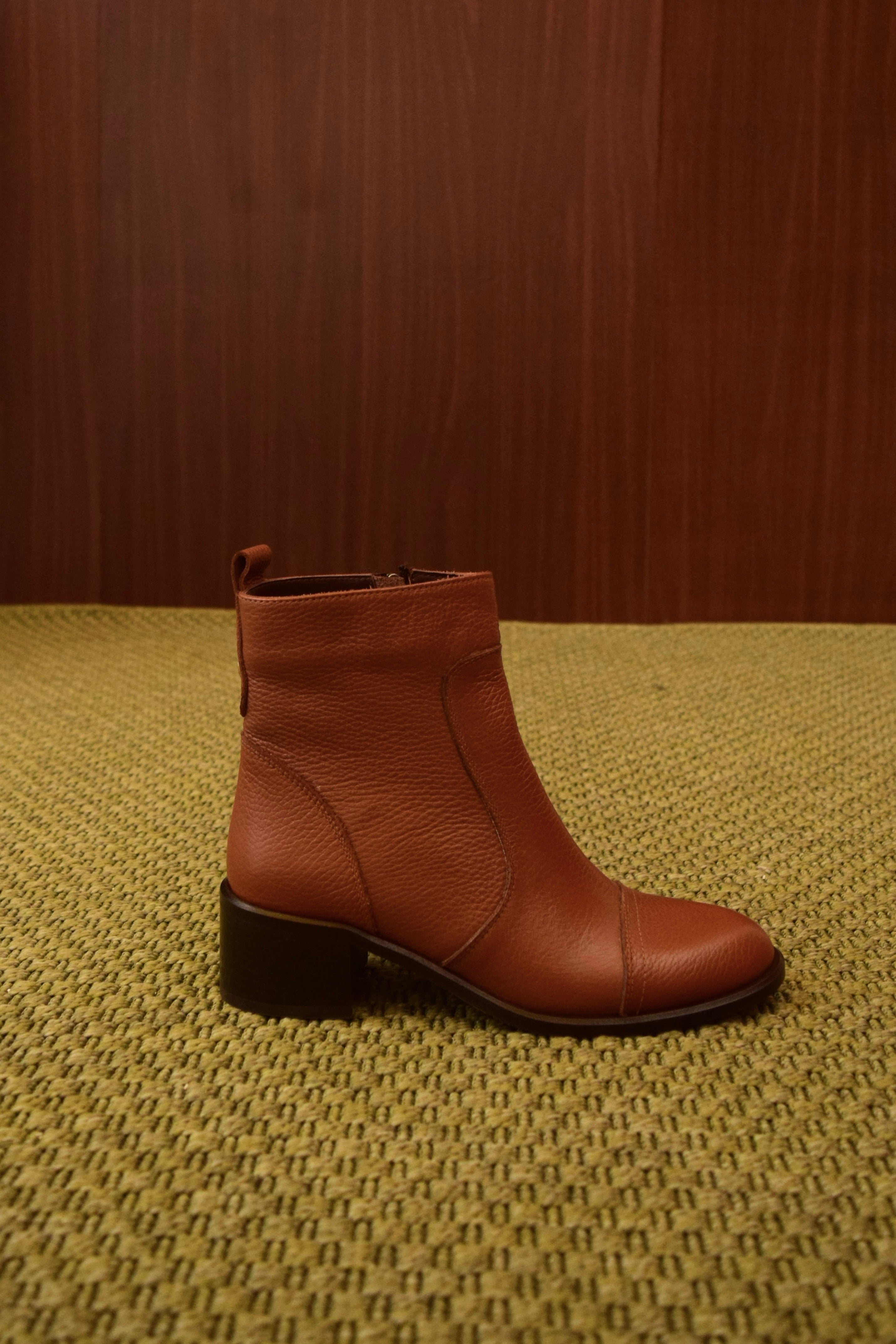 Stivaletto in Pelle Marrone da Donna