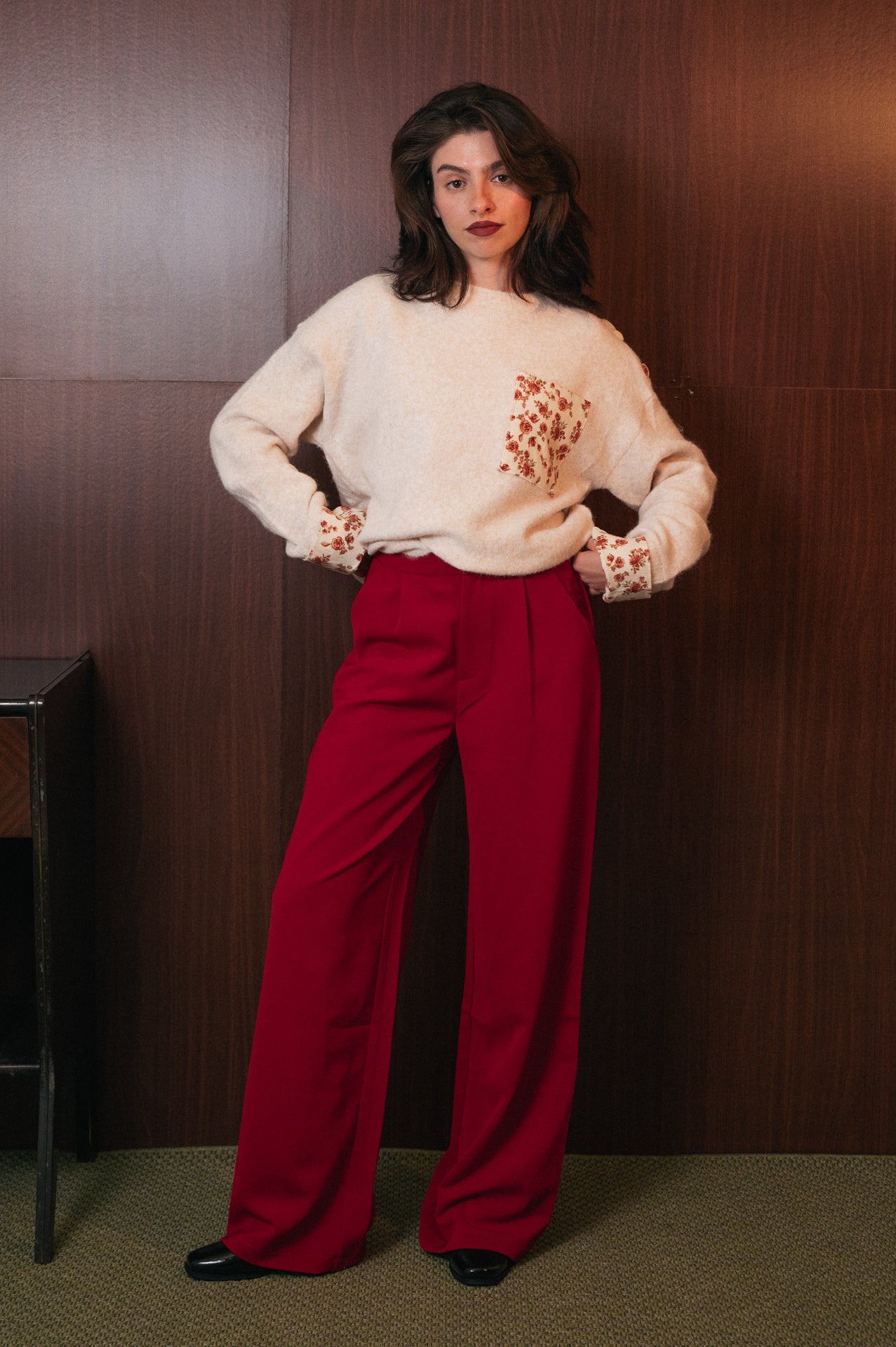 Pantalone Melody a palazzo rosso