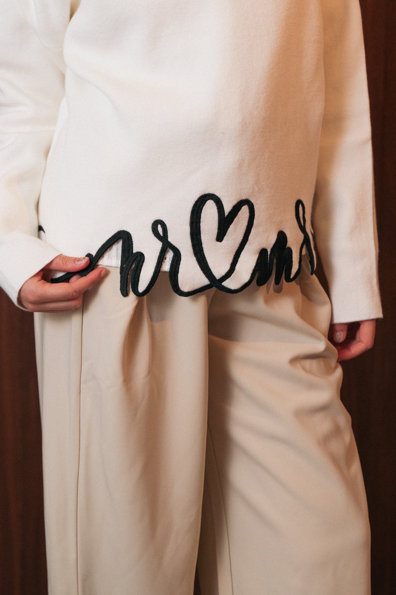 Maglione Nicole con motivo cuore