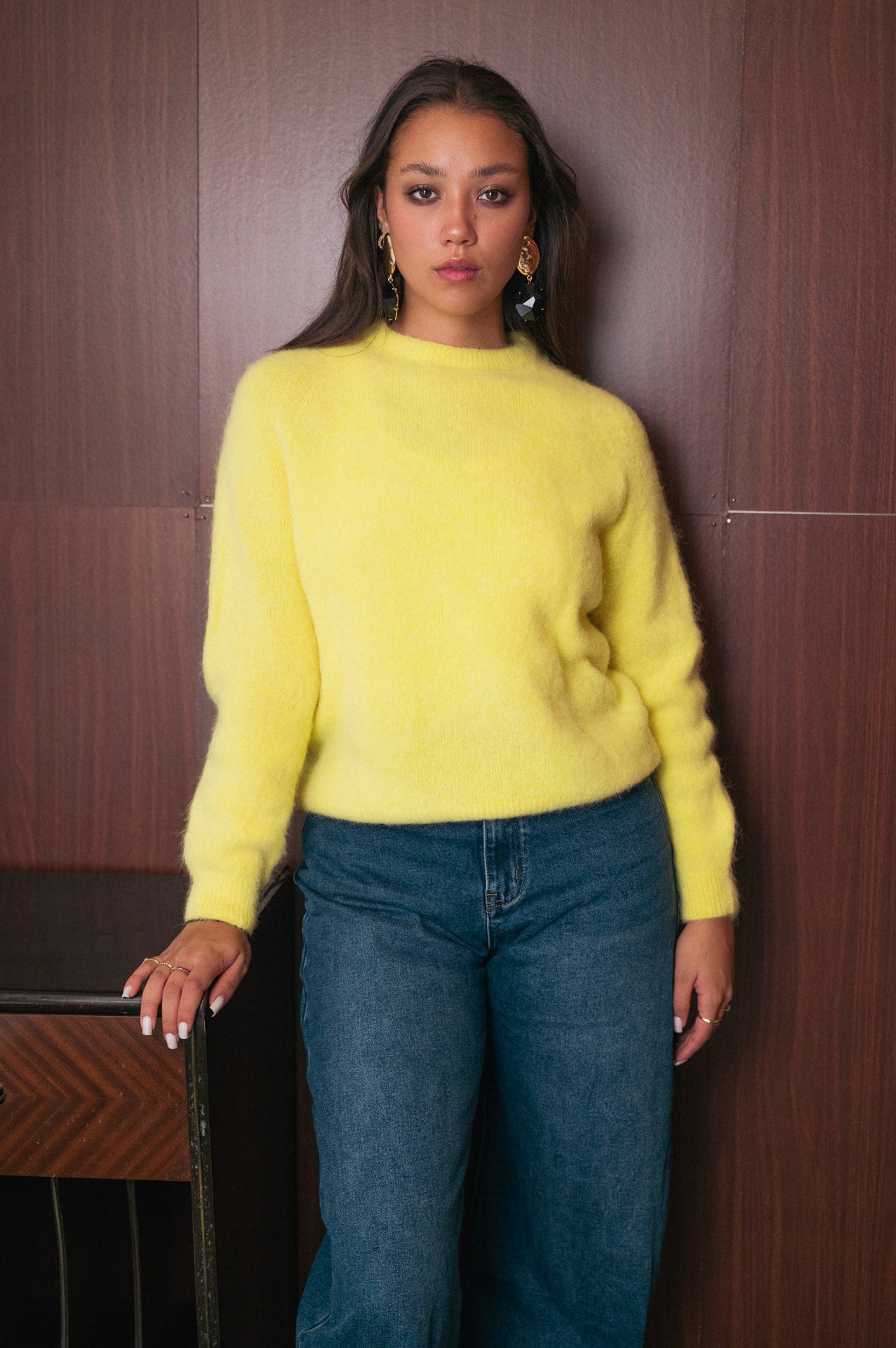 Maglione burro donna Amelìe misto alpaca e lana | made in Italy