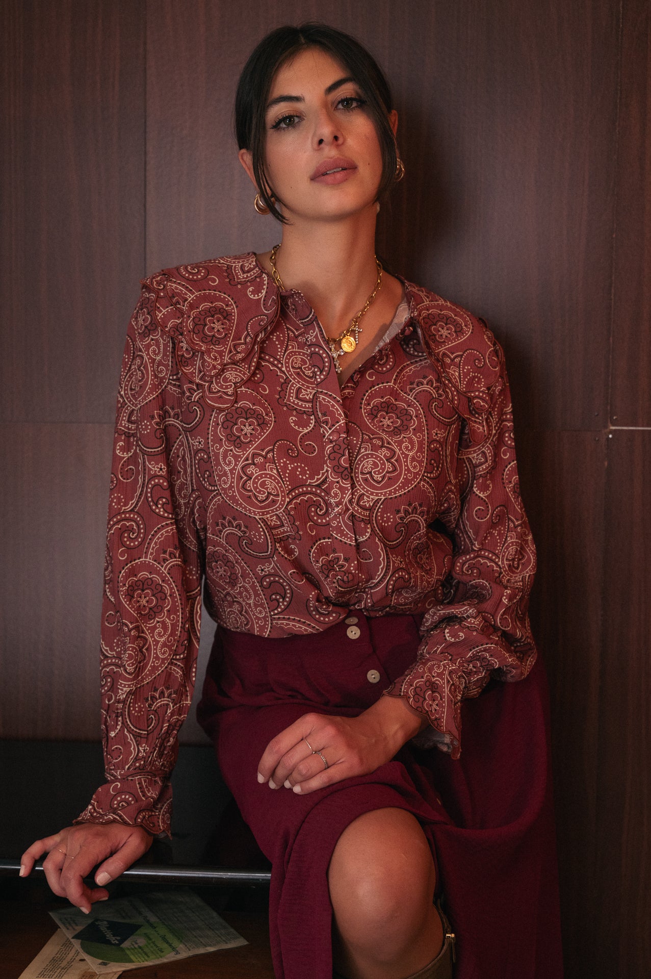 Camicia Sofia con Stampa Paisley