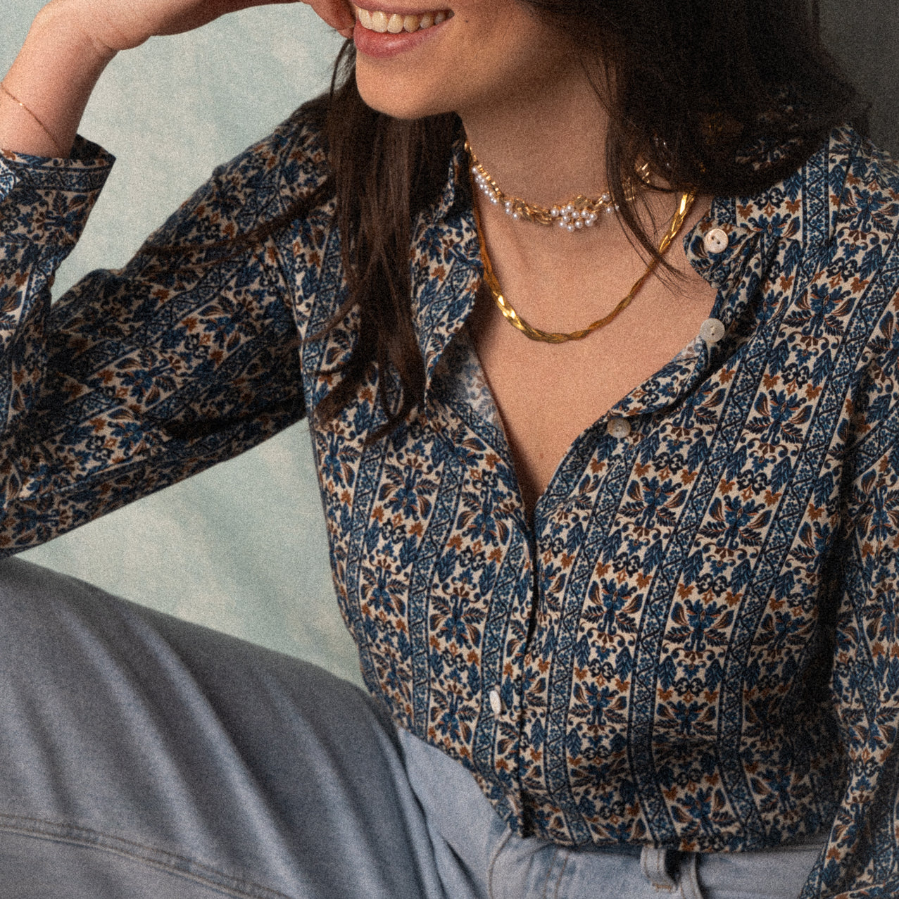 Camicia Elodie a fantasia