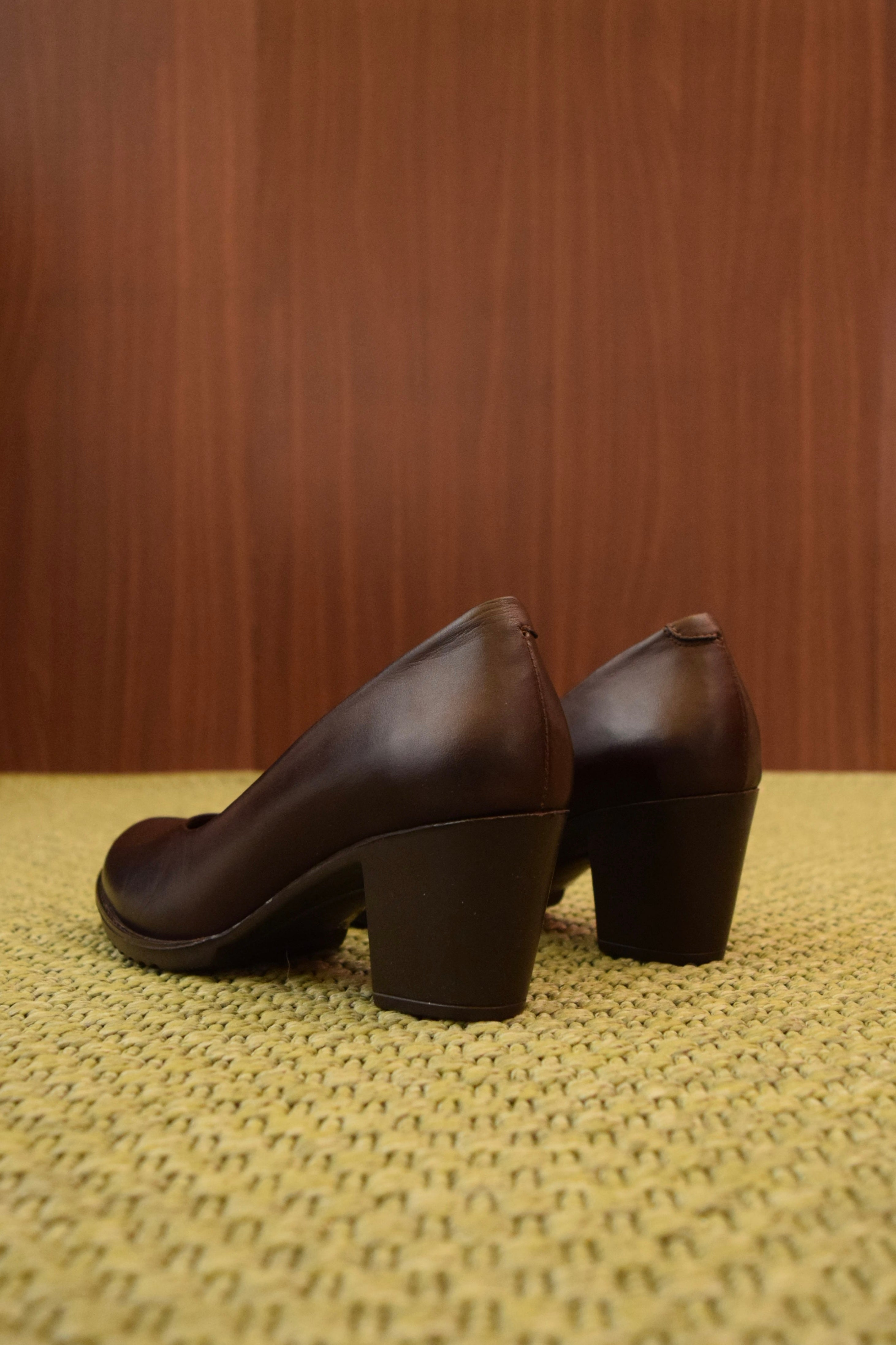 Décolleté testa di moro Donna in Vera Pelle con Tacco 6cm  | Scarpe Classiche da Ufficio