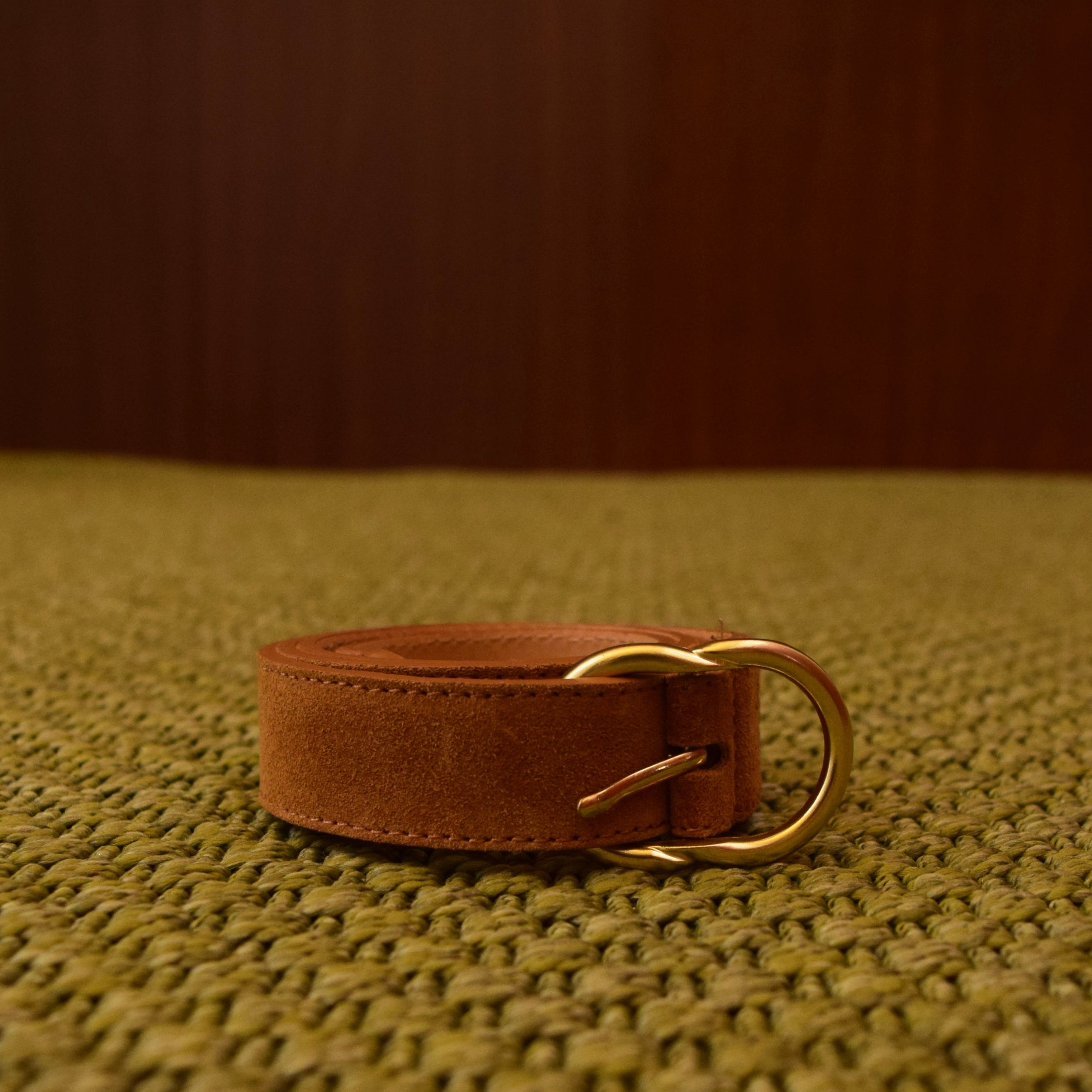 Cintura donna color Camel in pelle