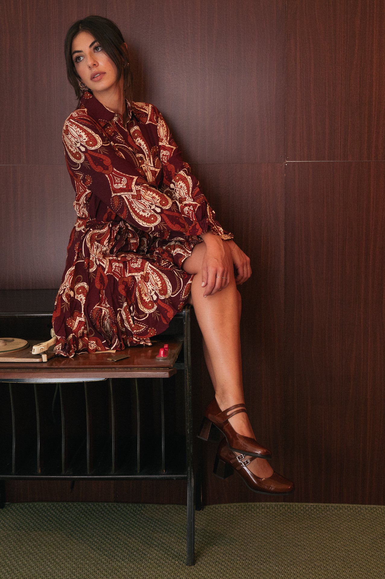 Abito corto Tania a stampa Paisley