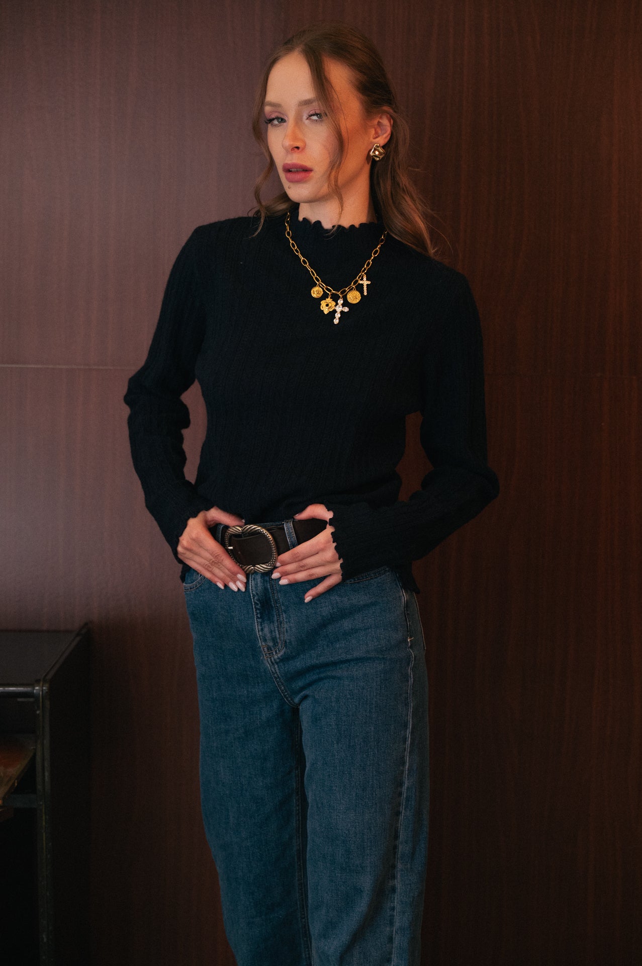 Dolcevita blu notte Ricamato