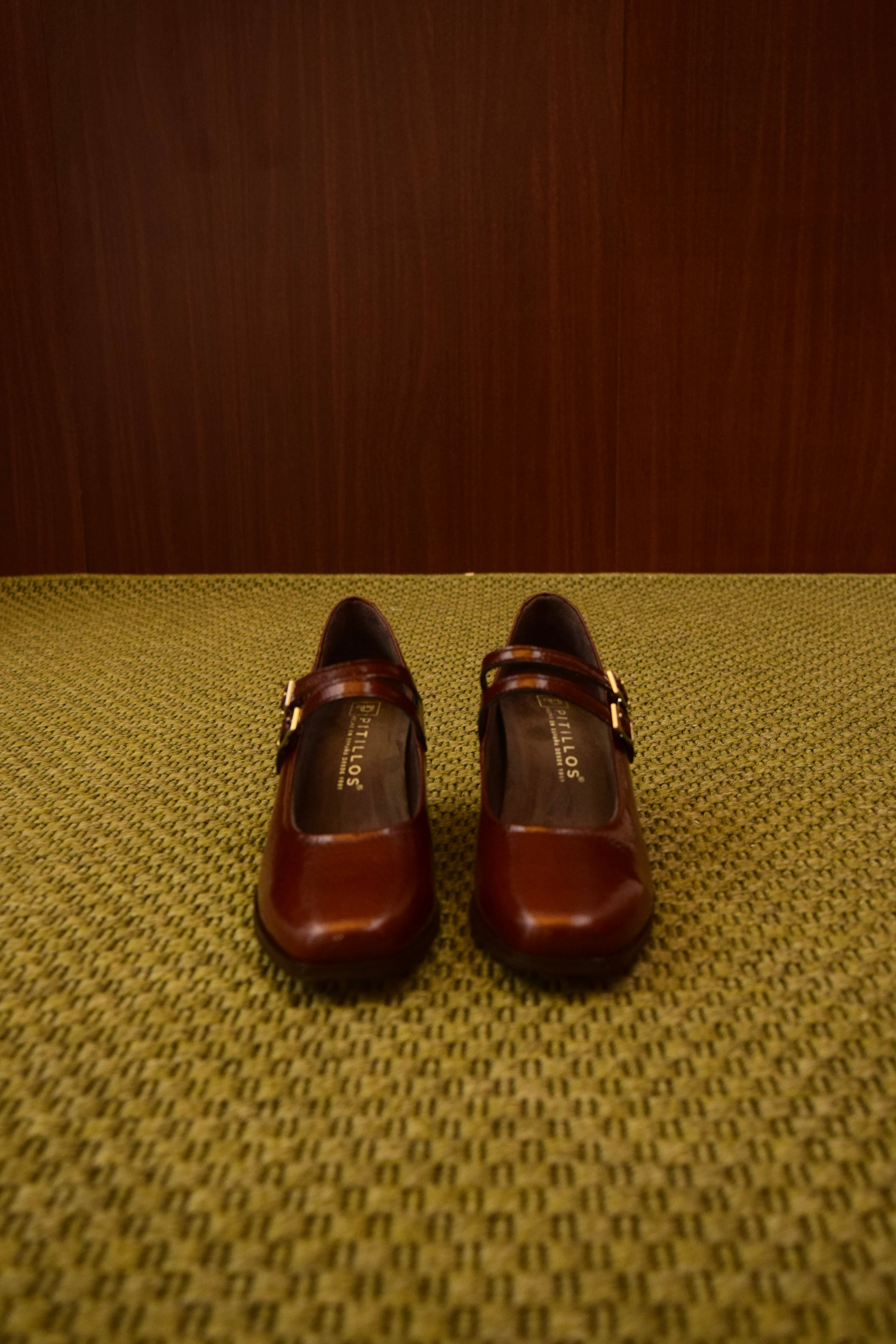 Mary Jane in Vera Pelle Color Bronzo