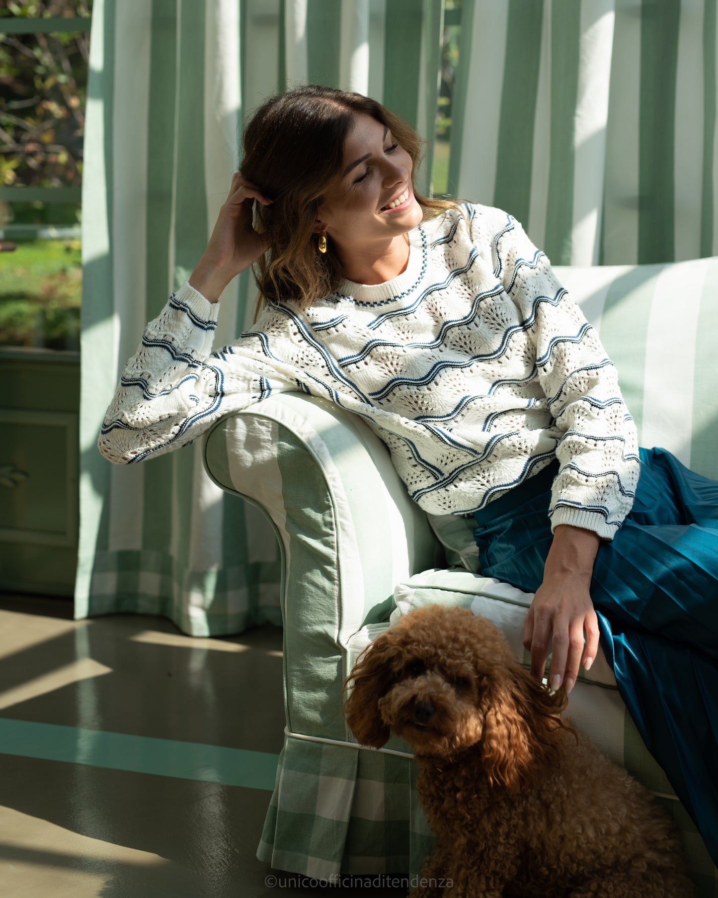 Maglione Rossana con motivi