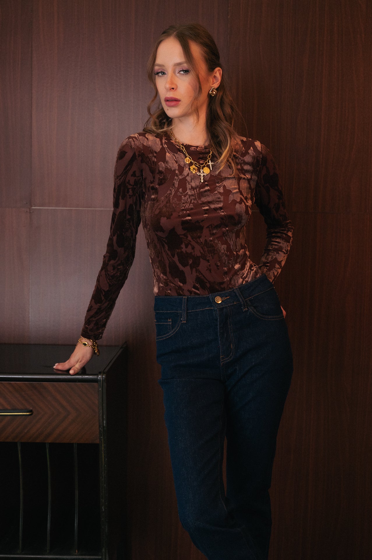 Jeans Patricia slim denim dark wash