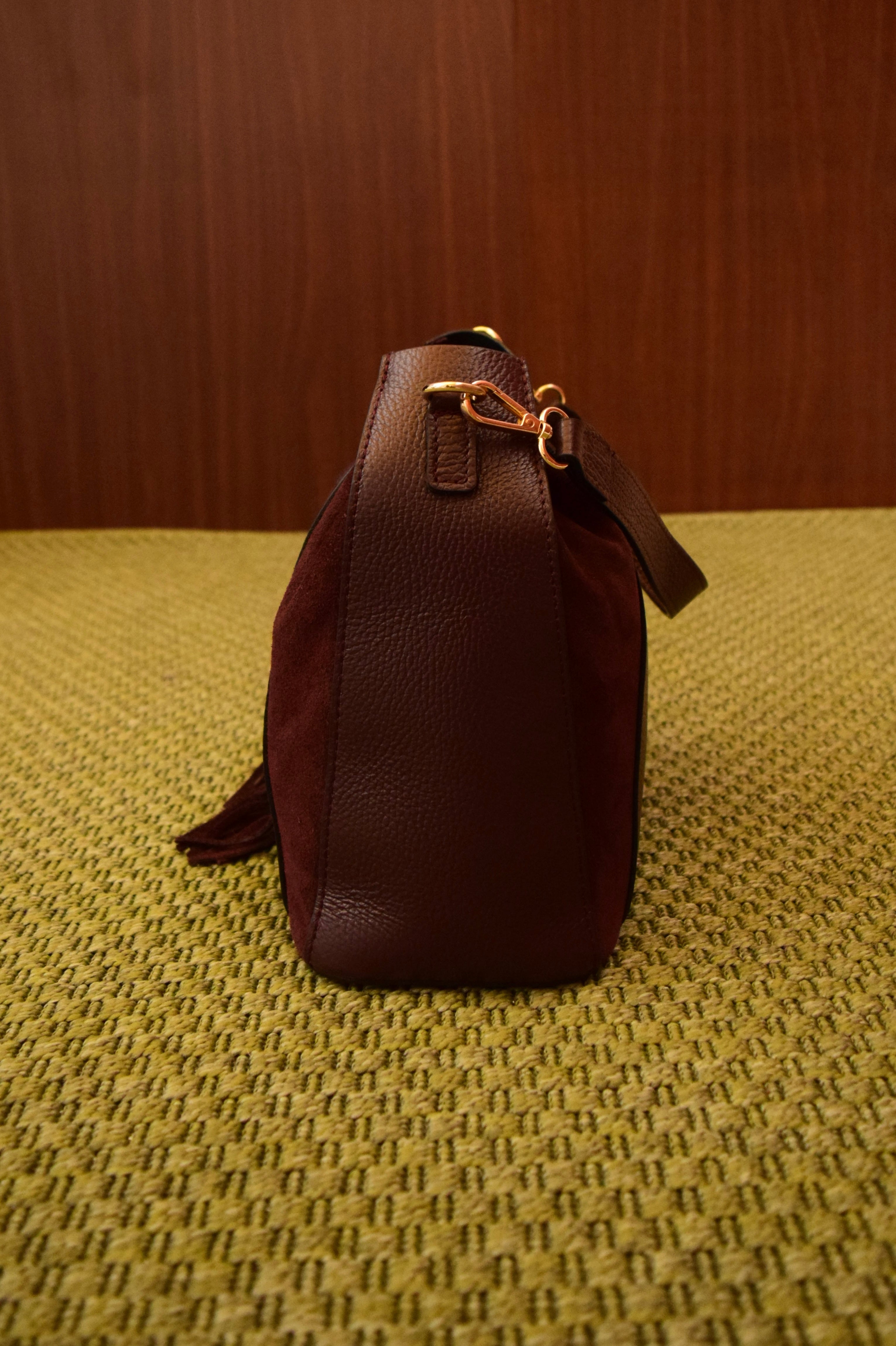 Borsa a mano color Borgogna