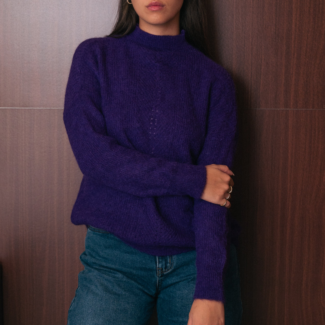Maglione Collo a vulcano Donna