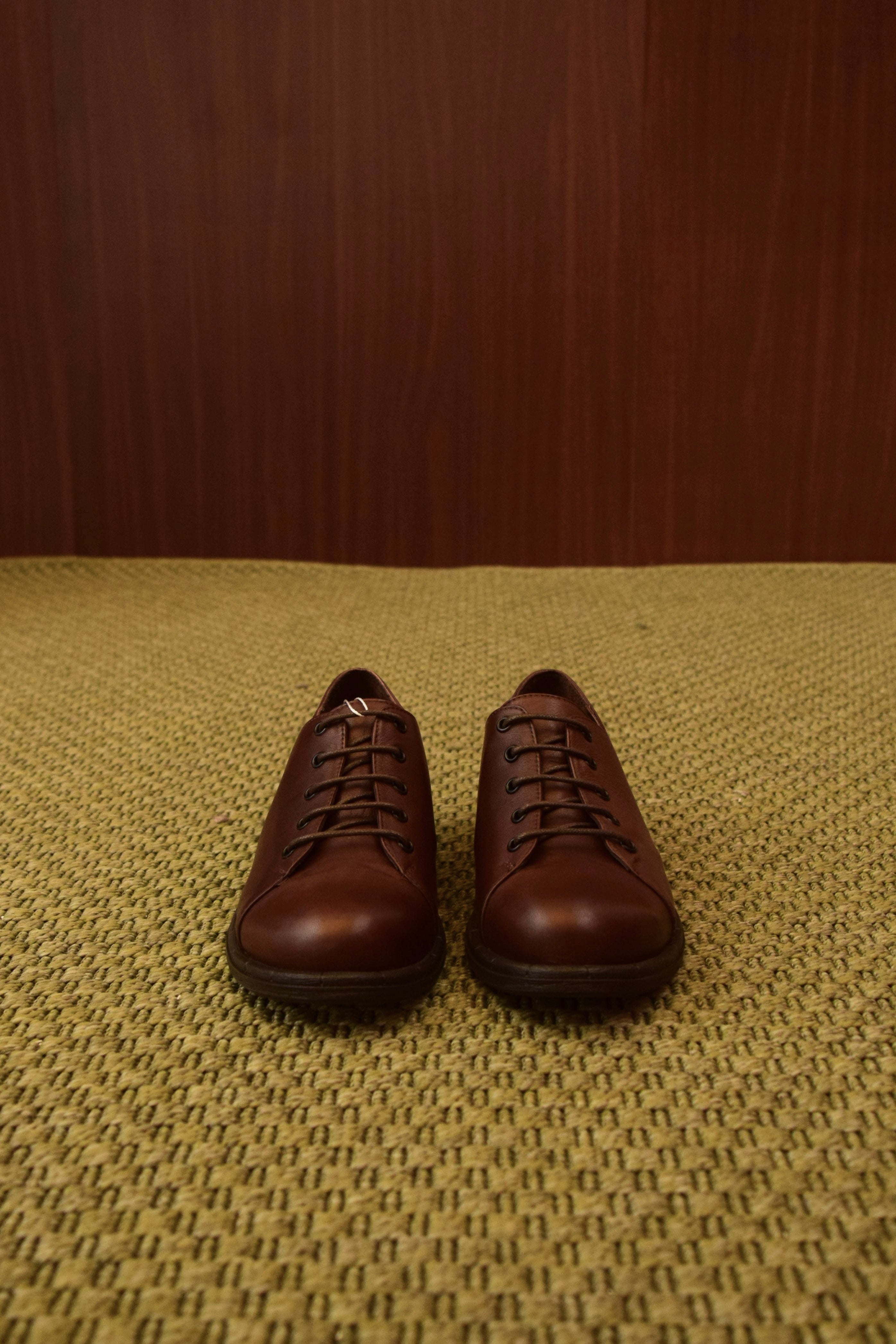 Scarpa derby stringata marrone