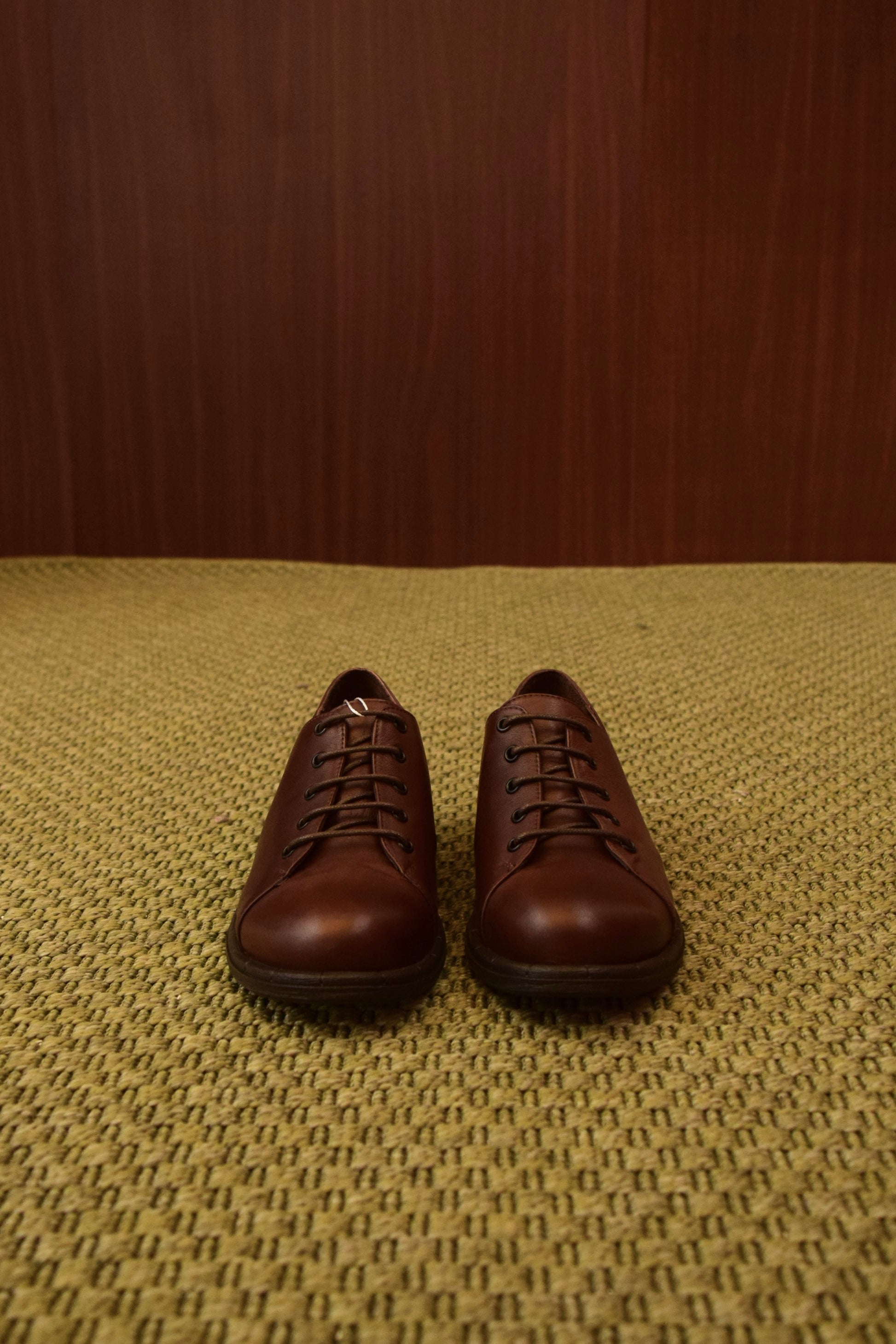 Scarpa derby stringata marrone