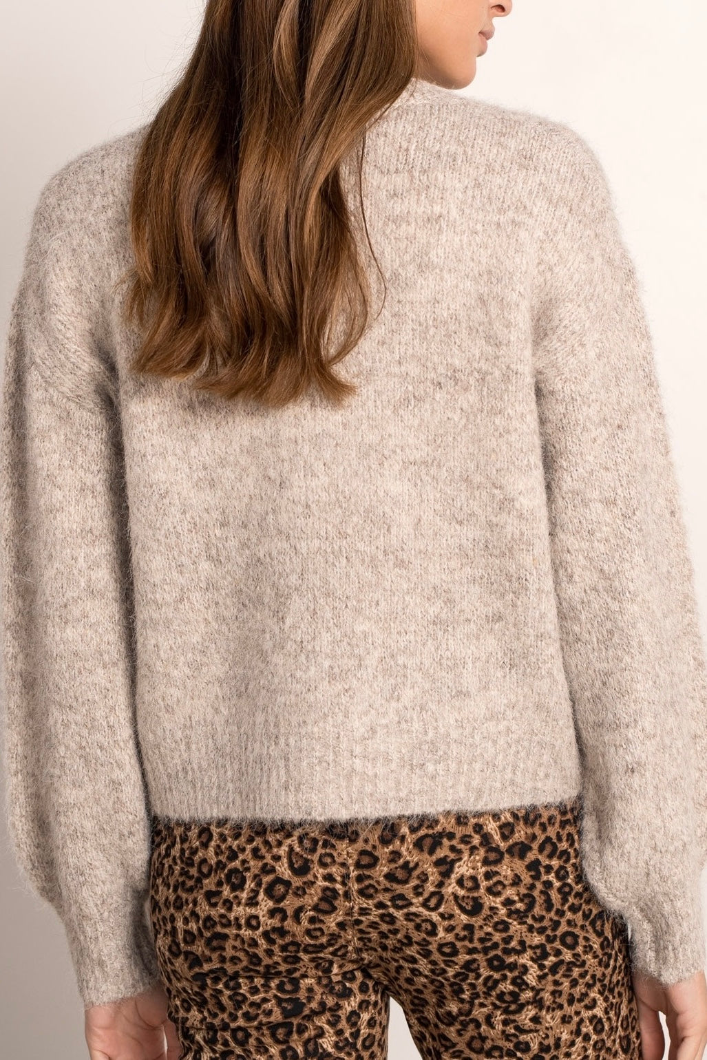 Cardigan Donna in Lana | Grey Mélange Bottoni