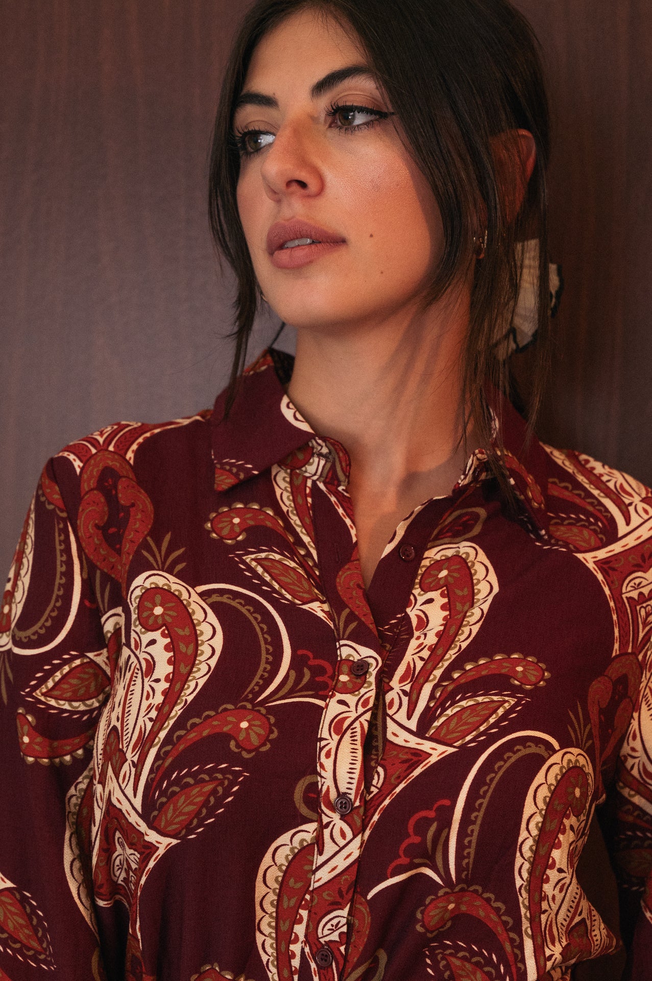 Abito corto Tania a stampa Paisley