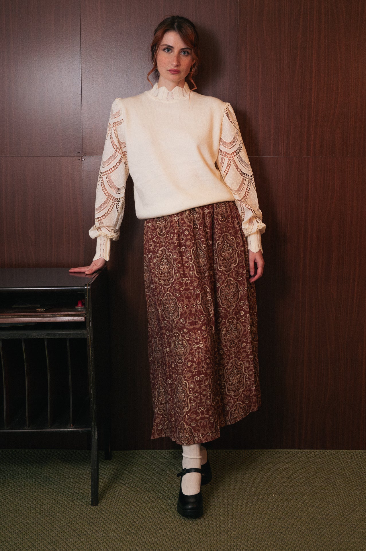 Gonna Lunga Donna Fantasia Paisley | Elastico in vita