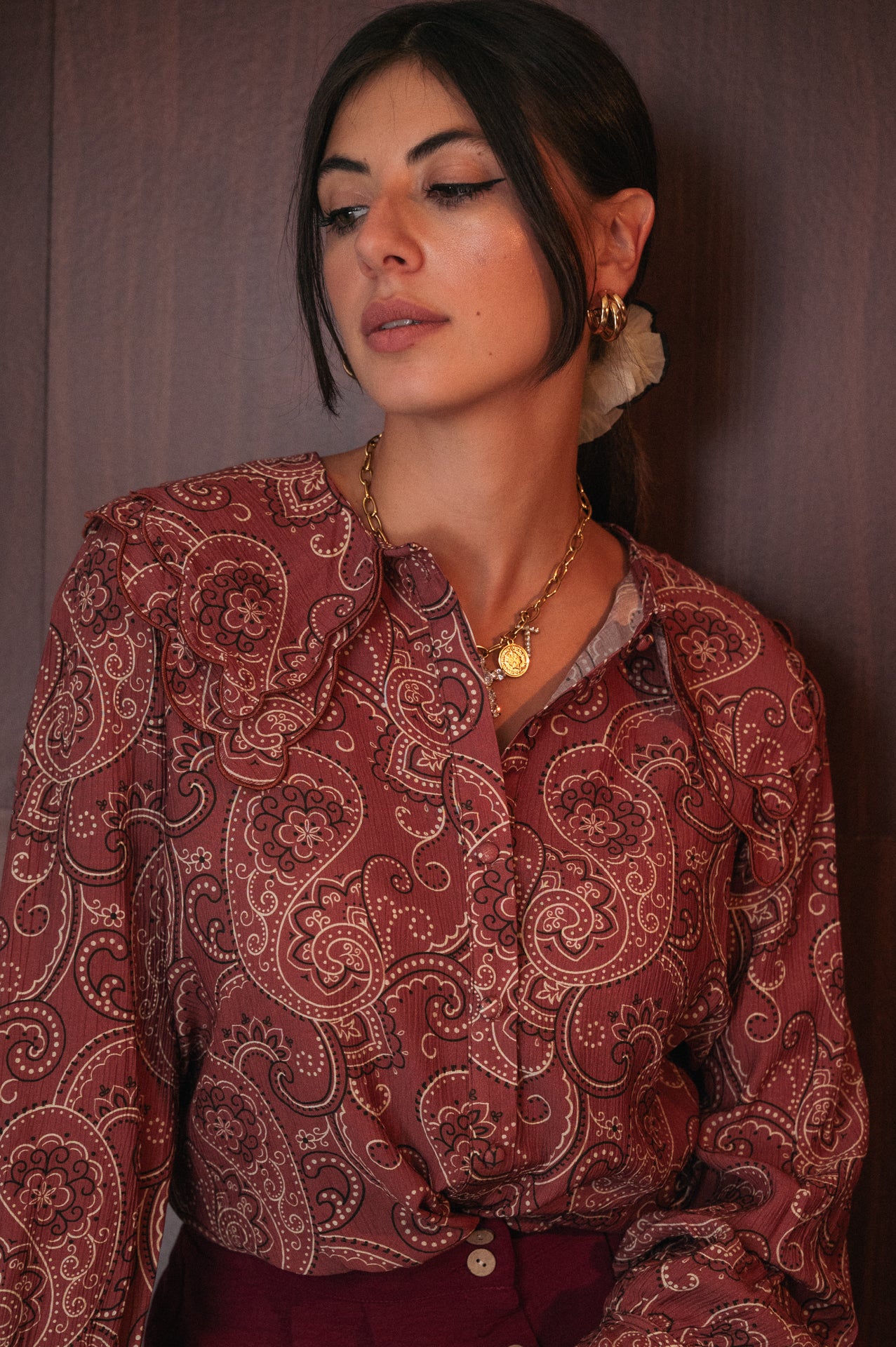 Camicia Sofia con Stampa Paisley