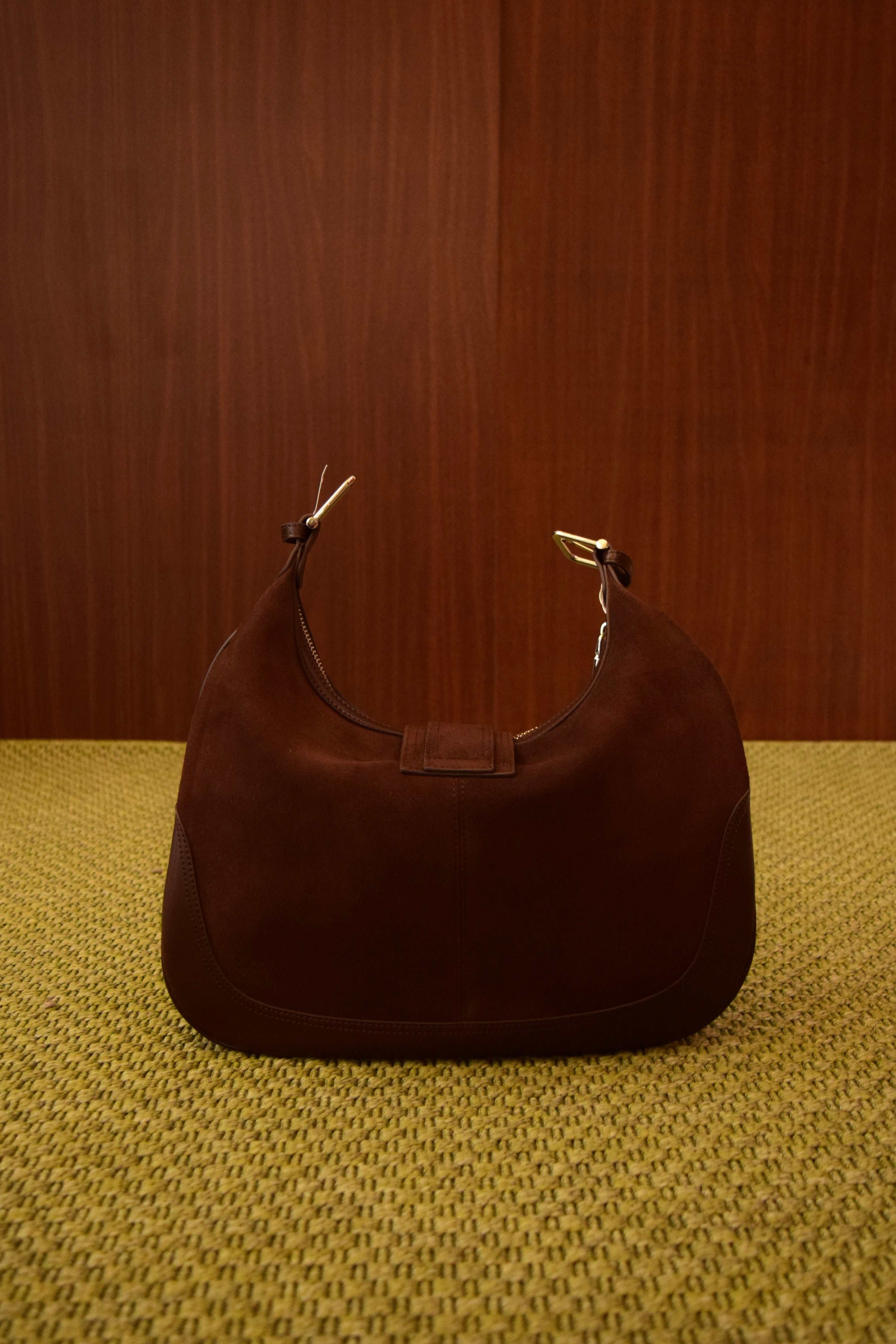 Borsa a Spalla in Camoscio Color Caffè | Modello Hobo