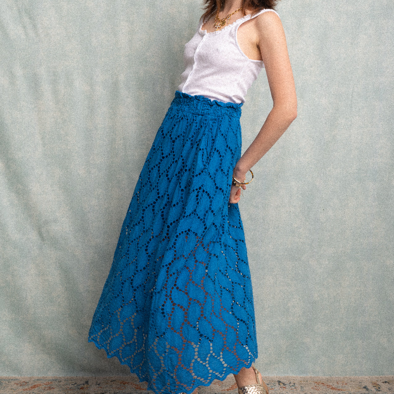 Gonna Jasmine elettric blue