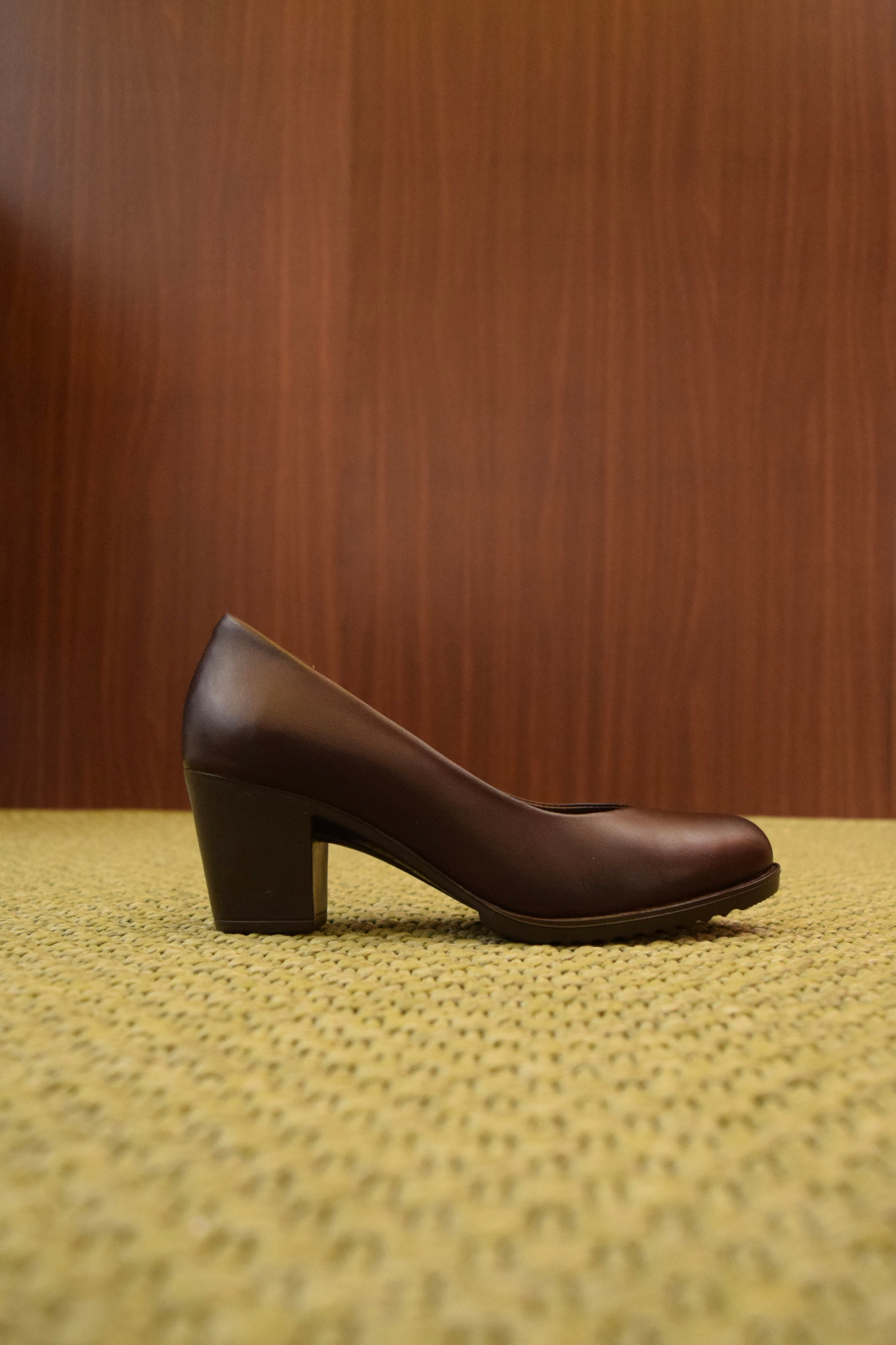 Décolleté testa di moro Donna in Vera Pelle con Tacco 6cm  | Scarpe Classiche da Ufficio