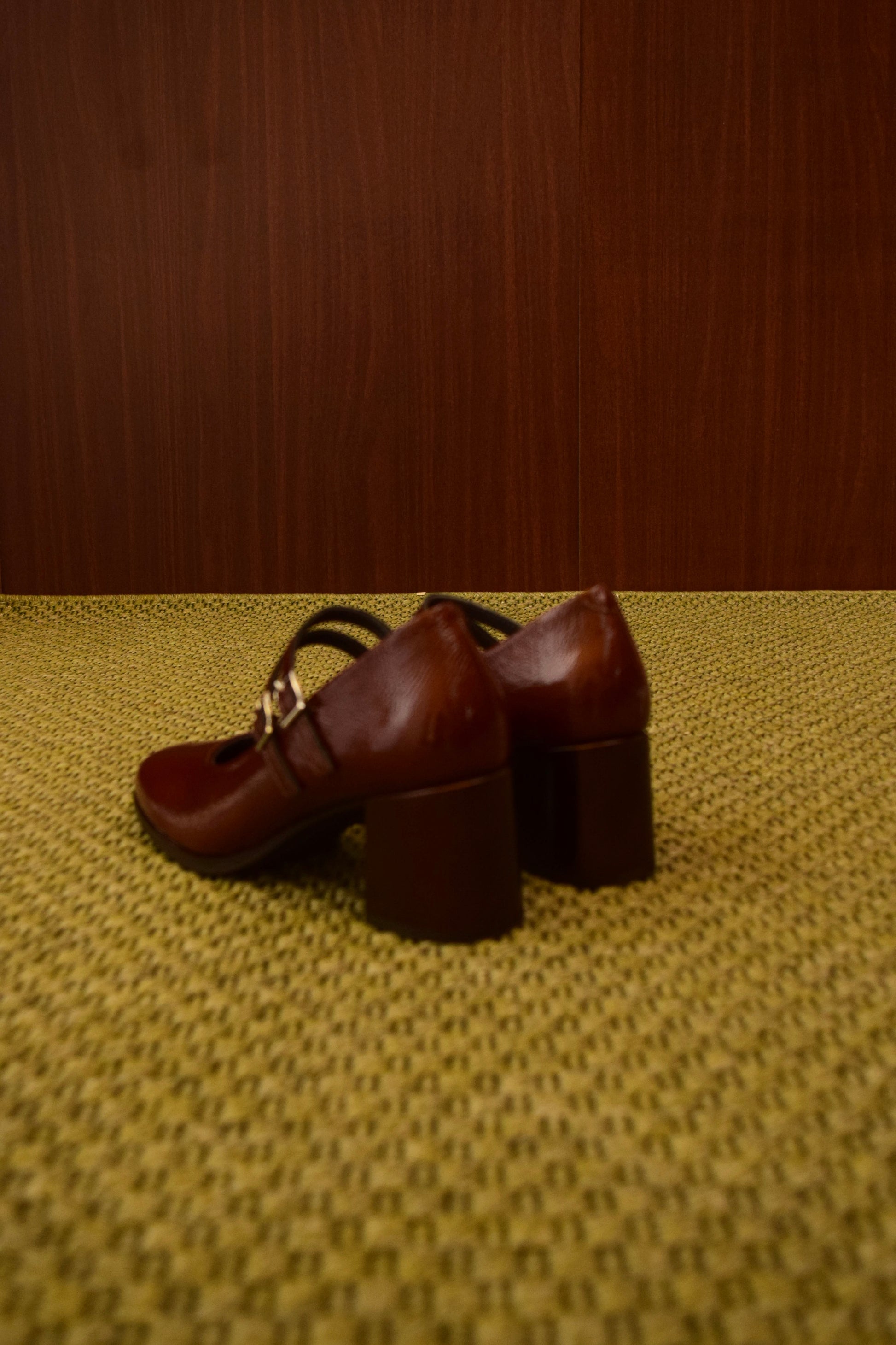 Mary Jane in Vera Pelle Color Bronzo