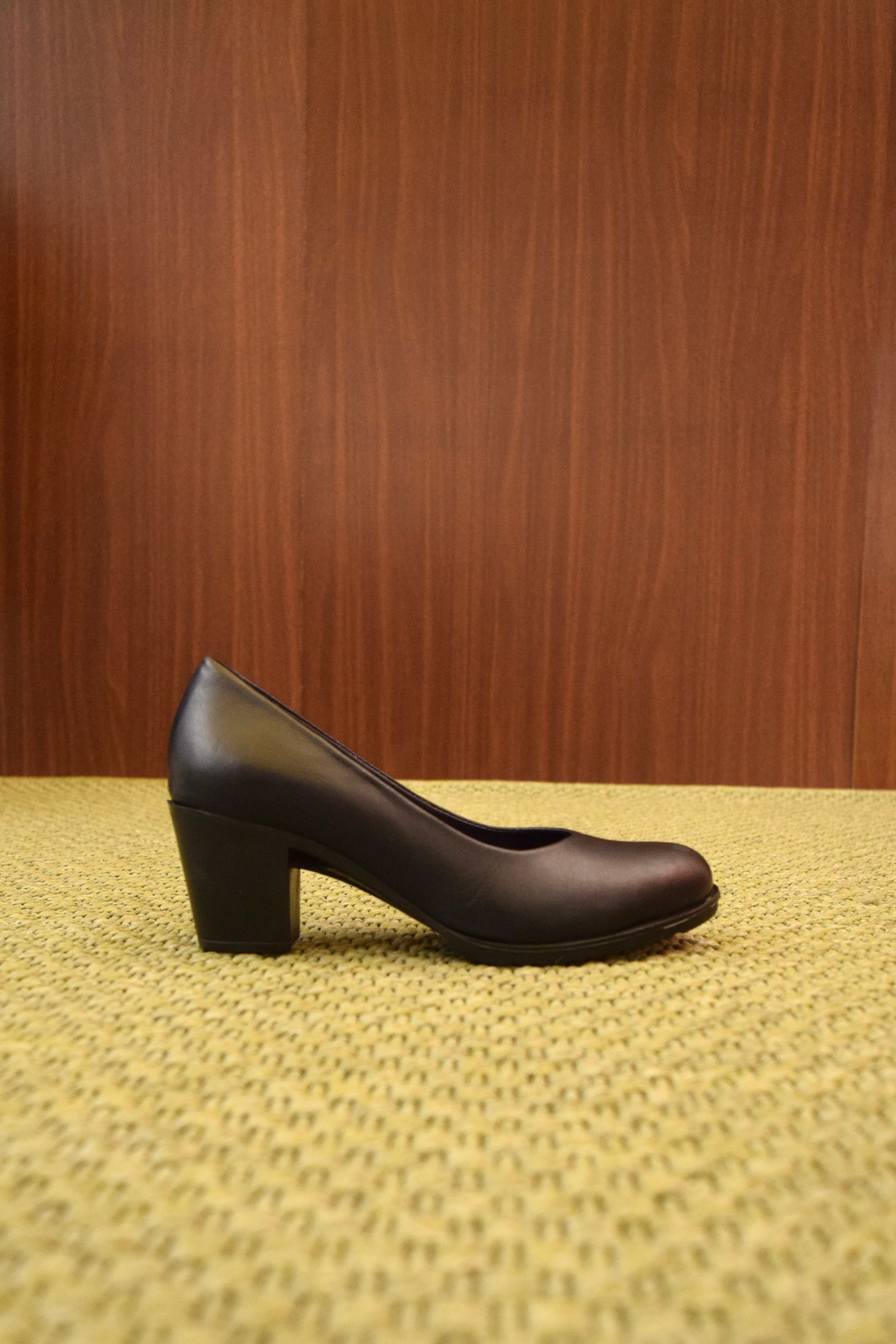 Décolleté blu notte Donna in Vera Pelle con Tacco nero | Scarpe Classiche da Ufficio