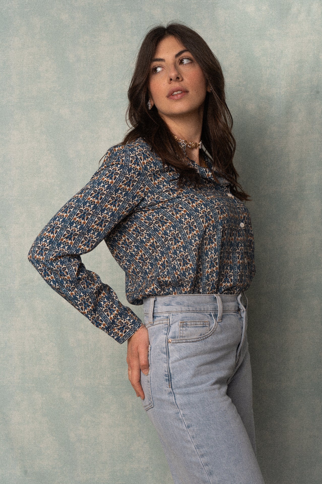 Camicia Elodie a fantasia