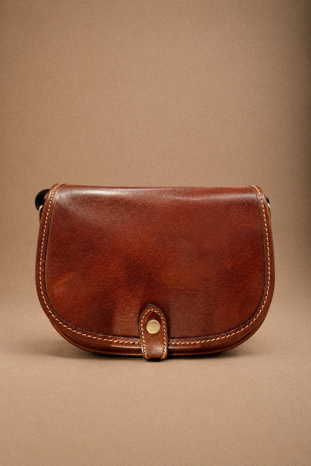 Borsa a Tracolla Donna in Vero Cuoio Fiorentino Marrone