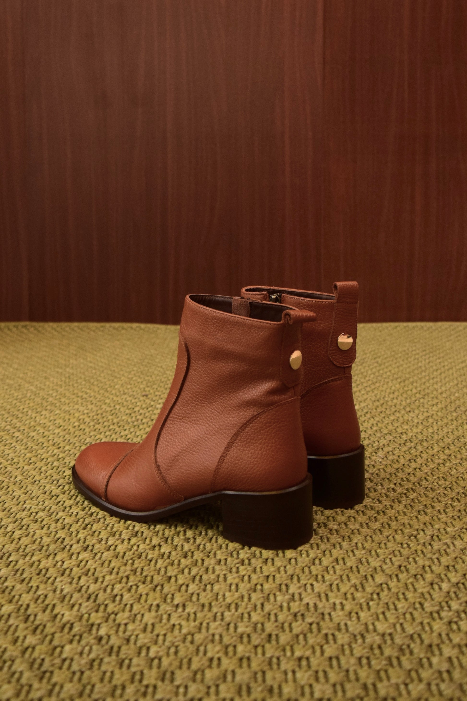 Stivaletto in Pelle Marrone da Donna