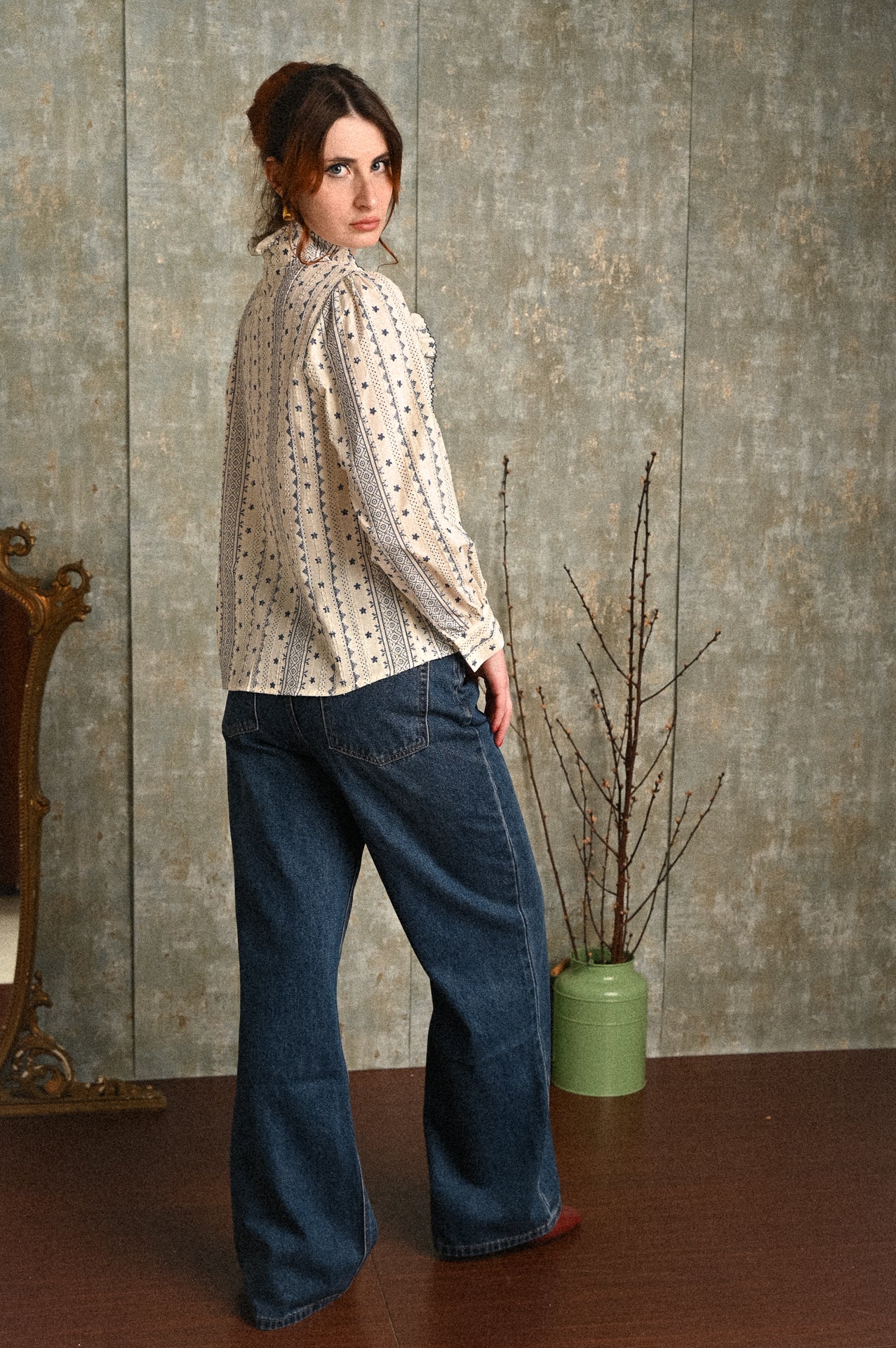 Jeans Erika Donna in Cotone 100% – Fit Wide Leg Vita Media