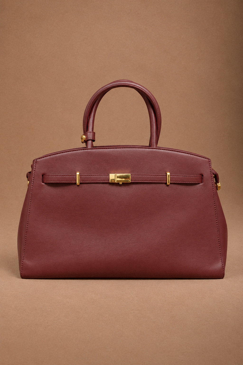 Borsa Louise in vera pelle color bordeaux