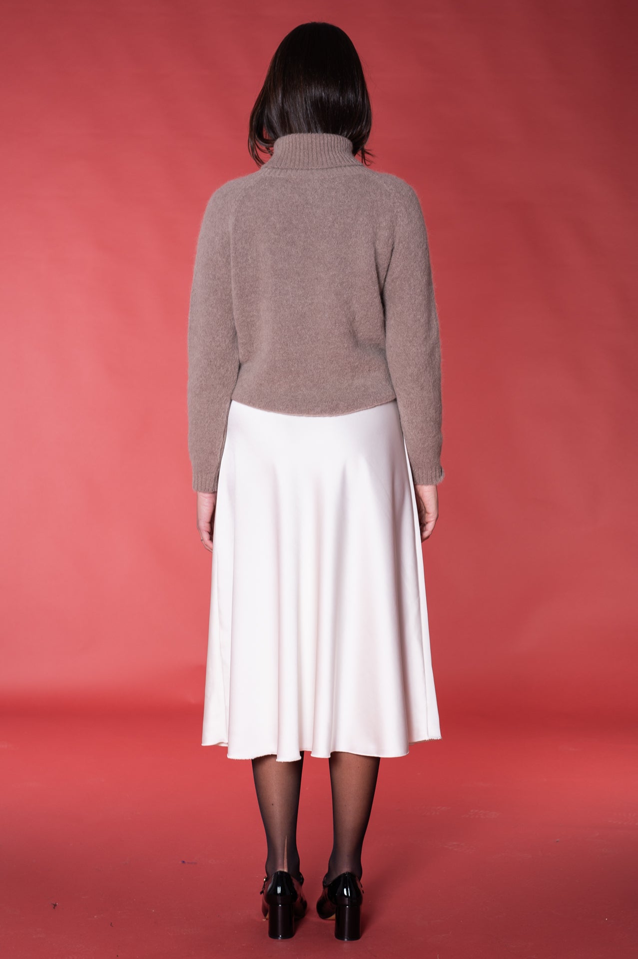 Maglione in alpaca tortora