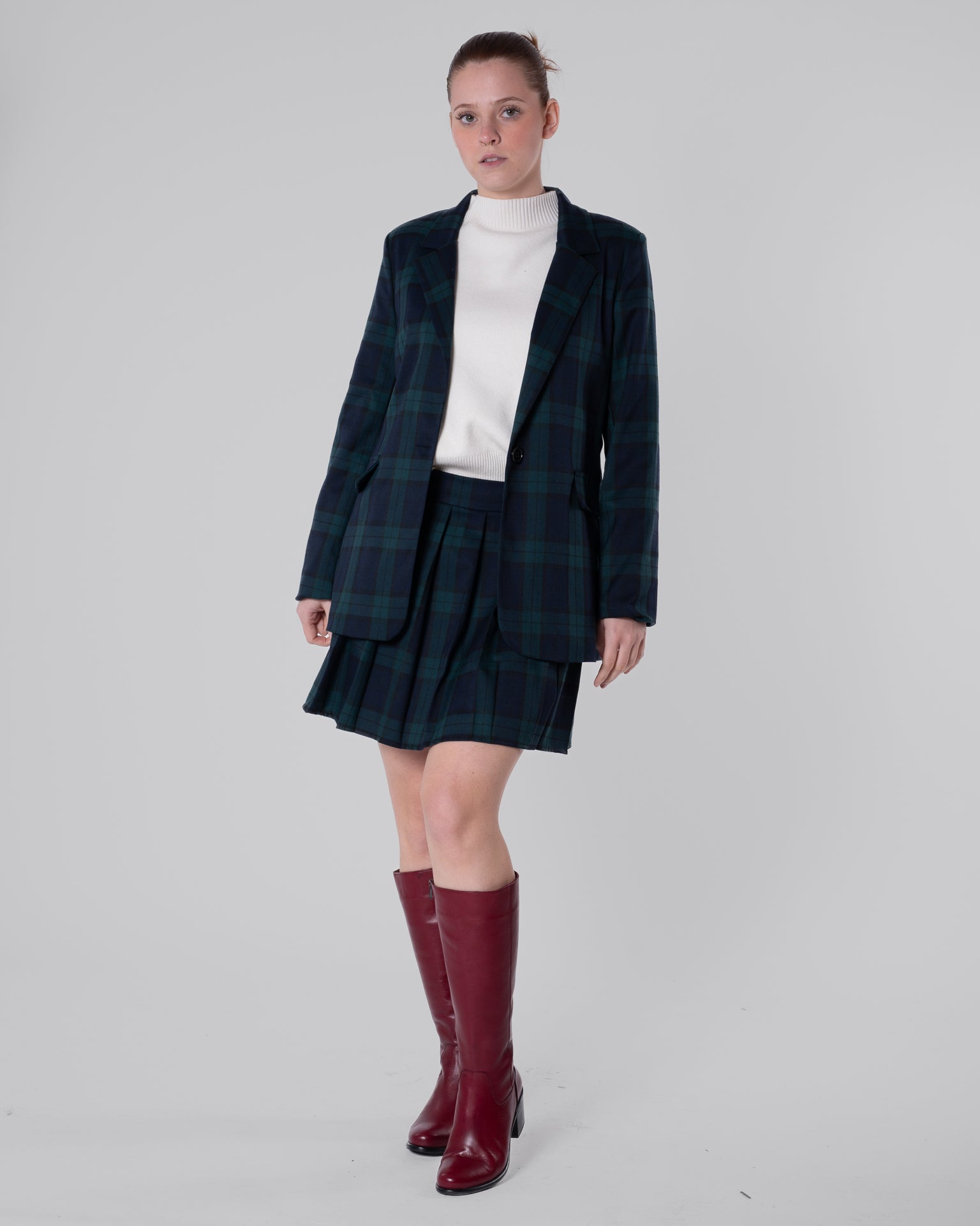 Blazer fantasia tartan