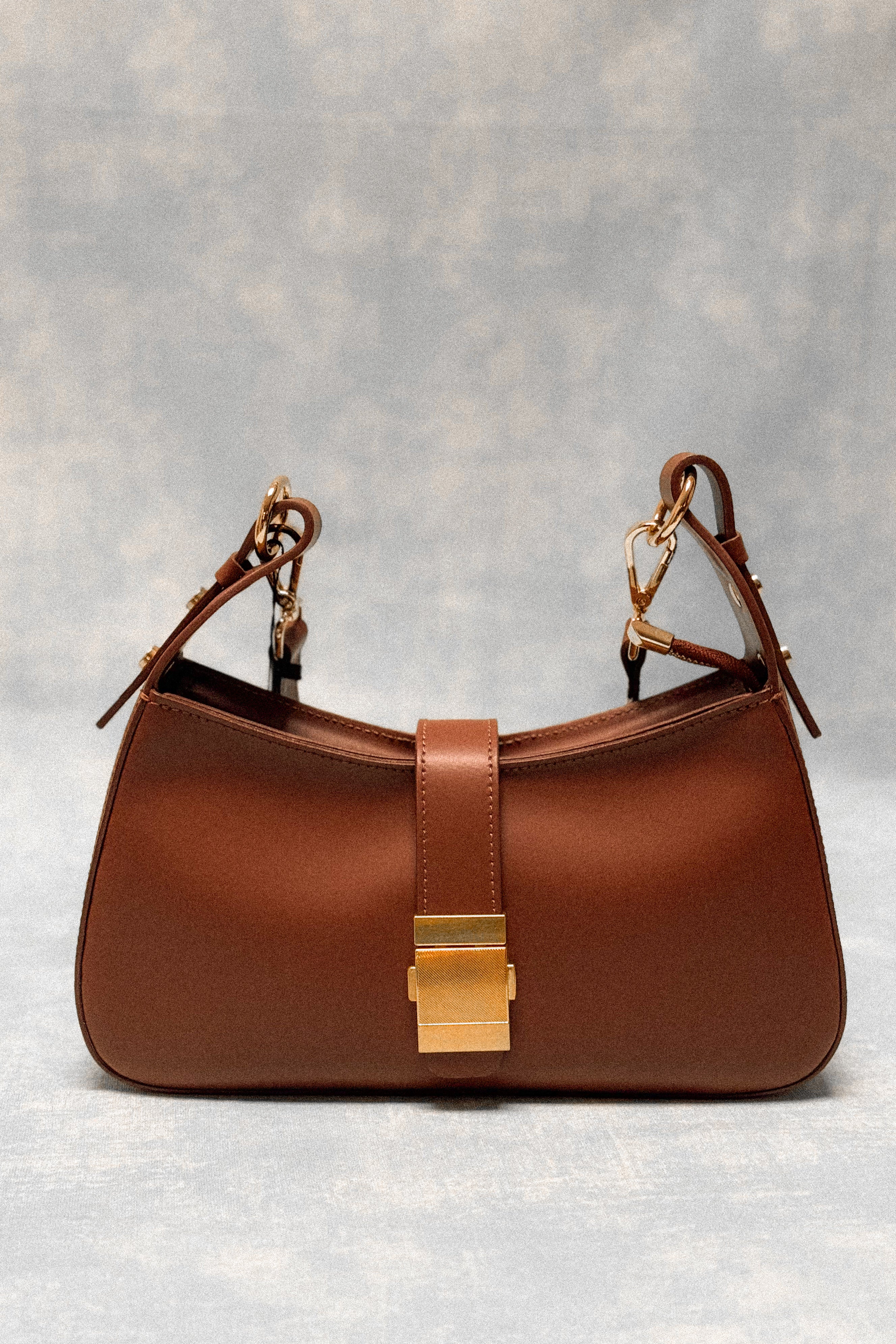 Brown Leather Clutch Bag