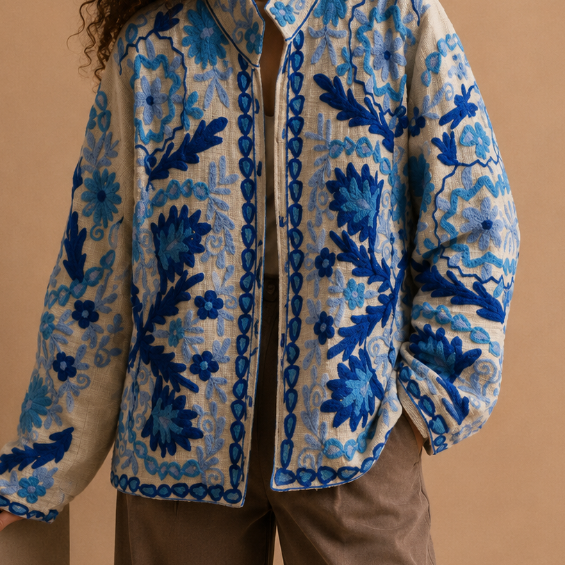 Giacca Suzani “Blue Mirage”