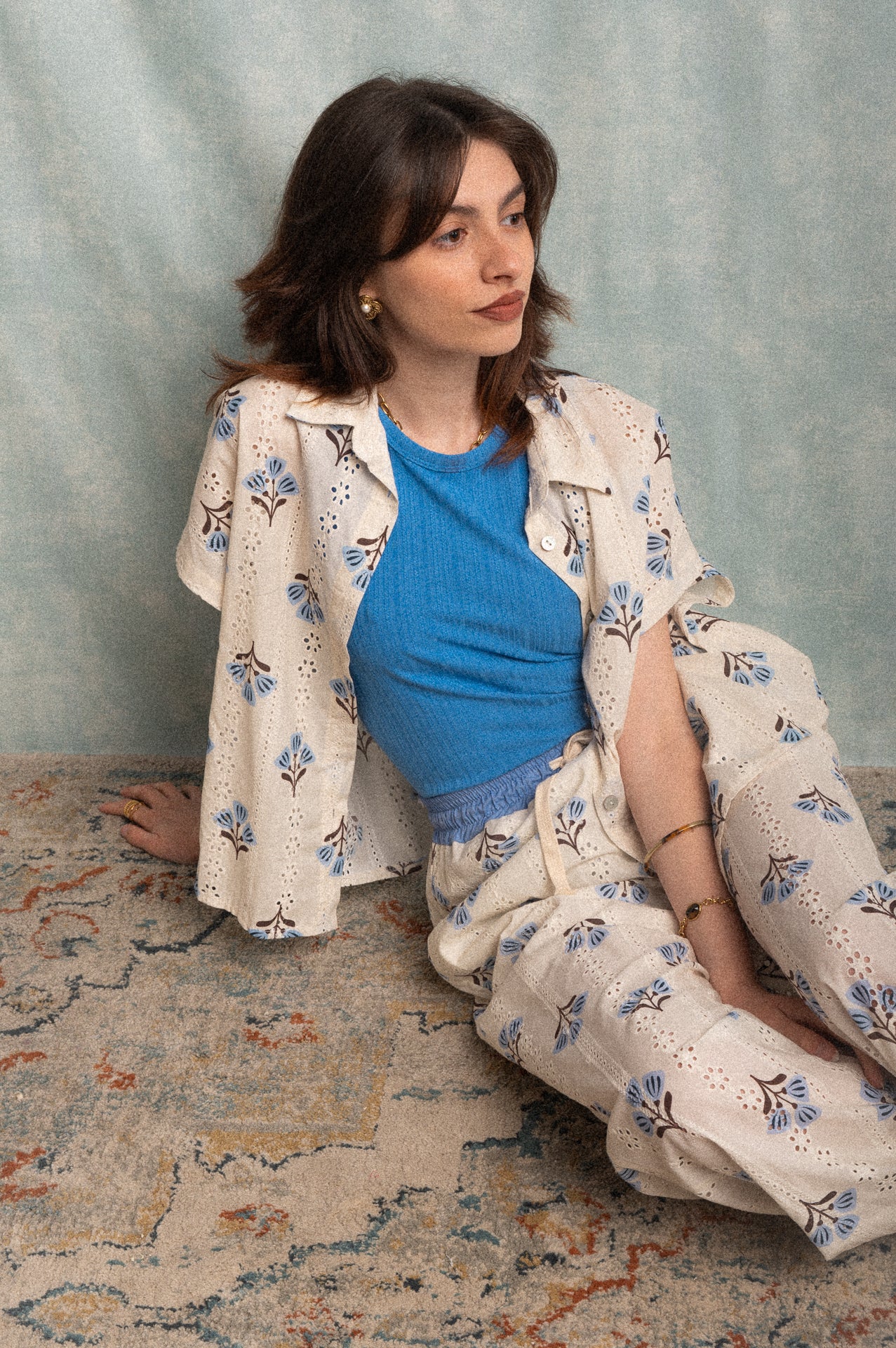 Camicia Jannette bianca con ricami
