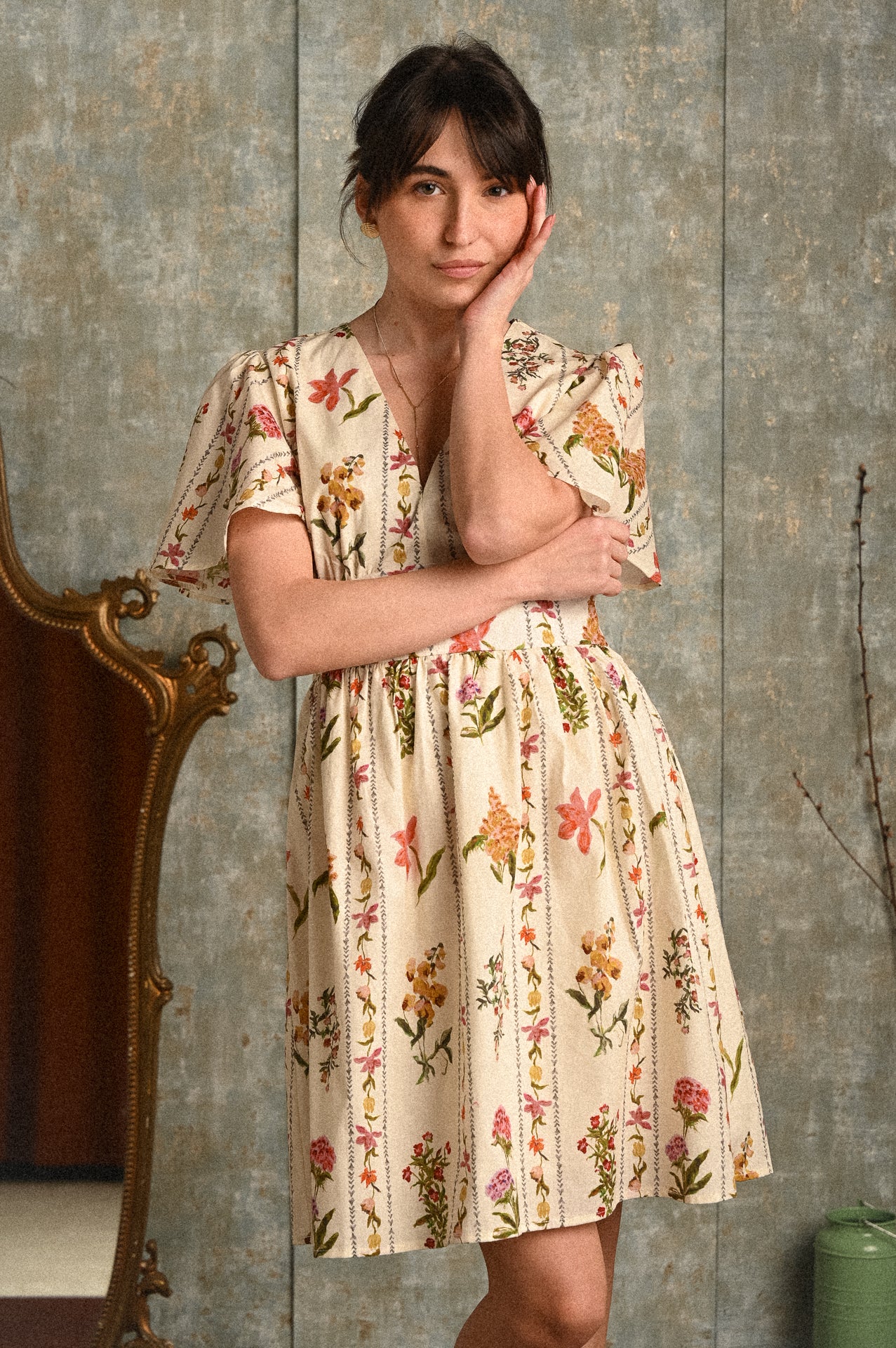 Abito flora fantasia botanica donna