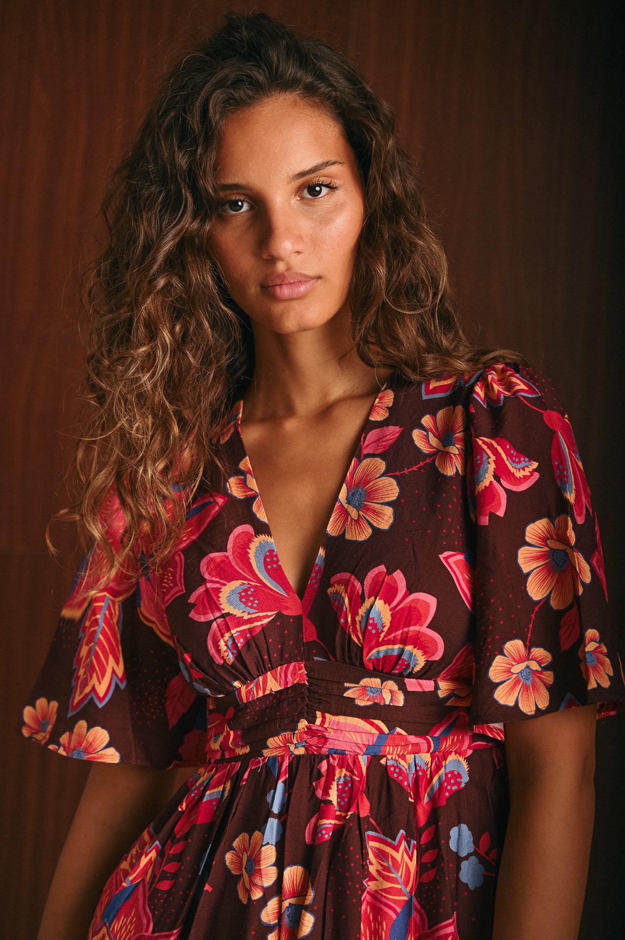 Abito Joele Donna Lungo Fantasia Floreale Paisley
