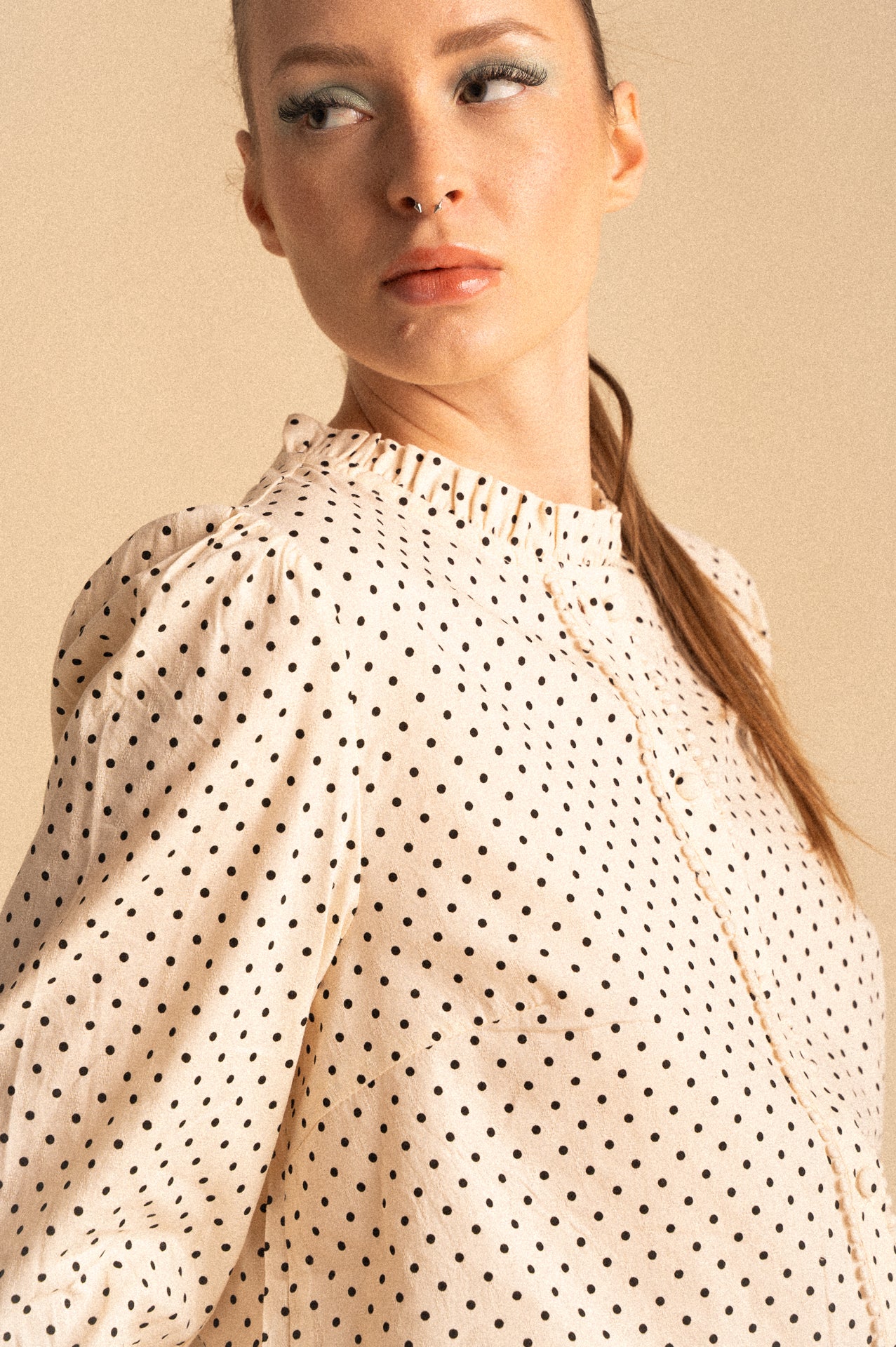 Camicia Sutton Pois con Ricami