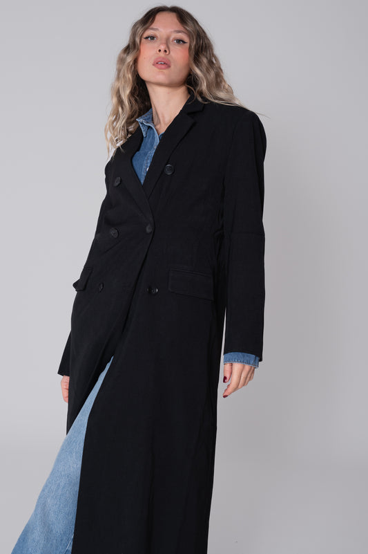 Blazer lungo nero