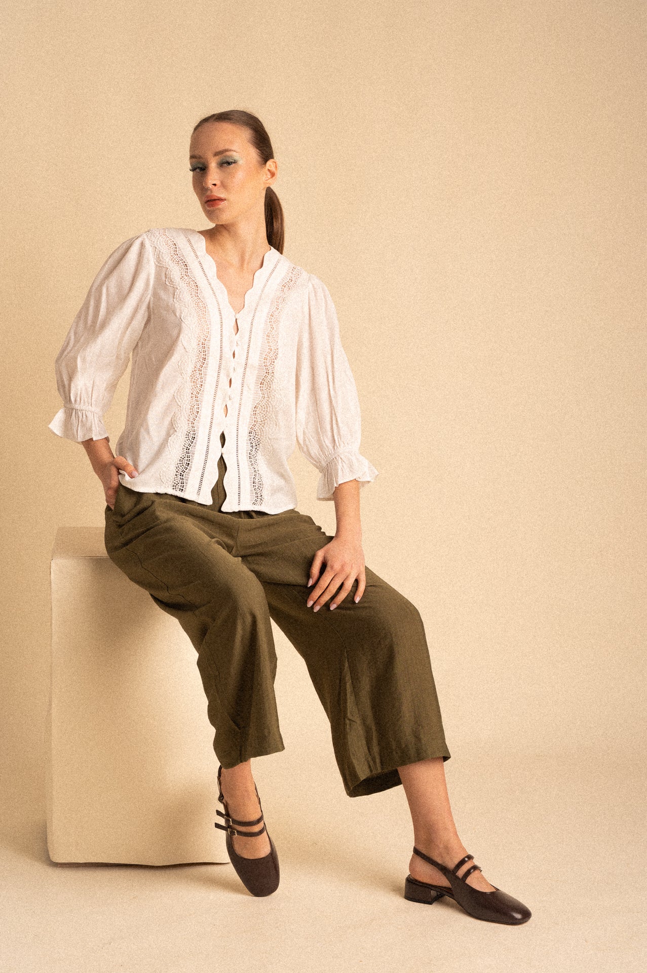 Camicia Nolita Bianca con ricami