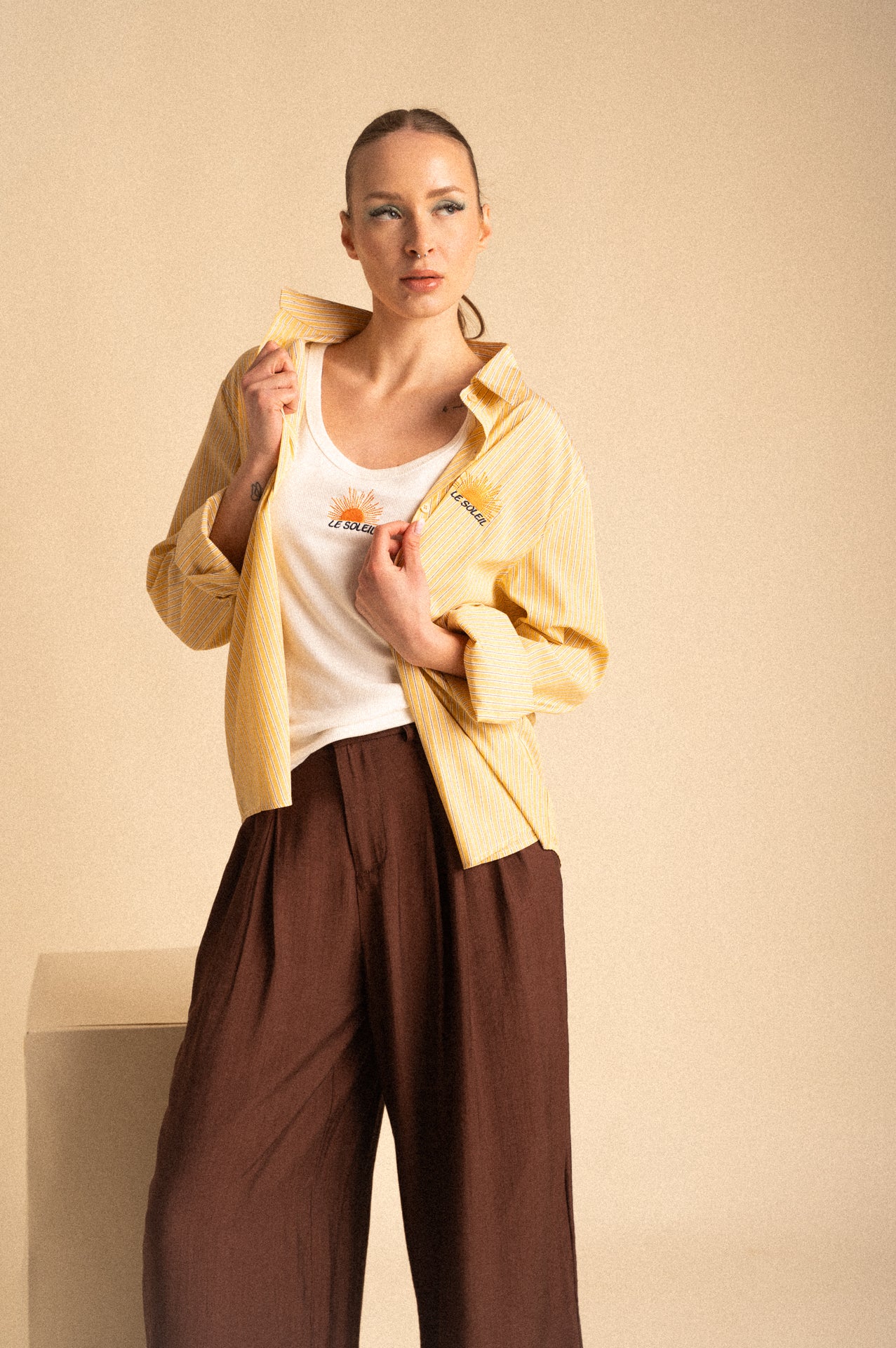 Set Camicia & Canotta Le Soleil gialla
