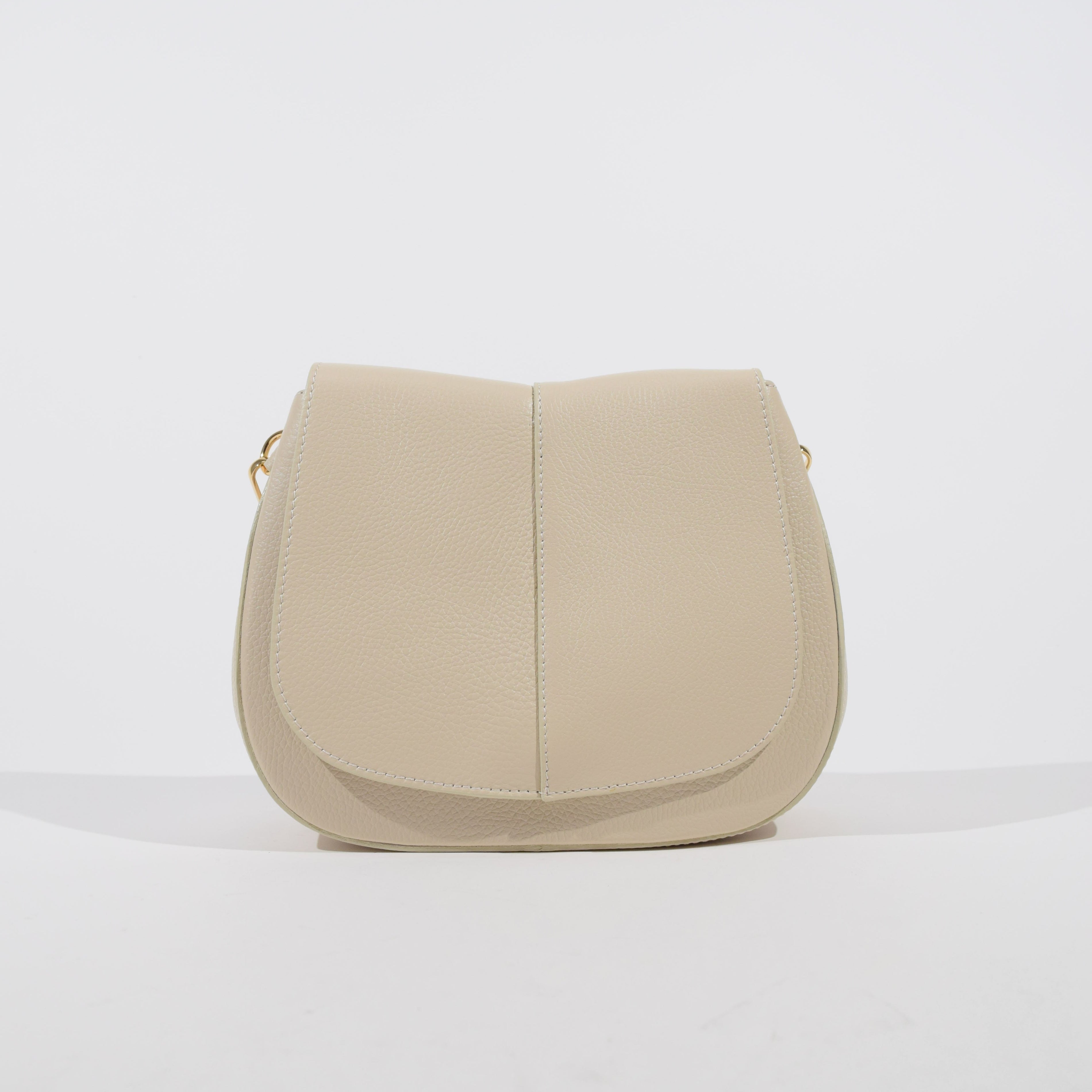 Vanilla color shoulder bag