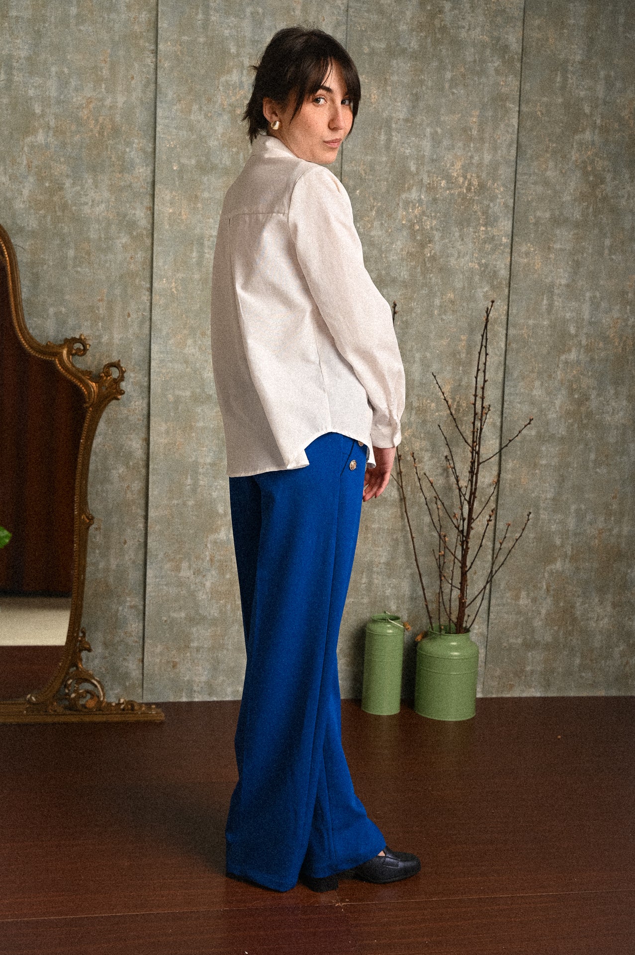 Camicia Papiro Donna Bianca Basic Cotone