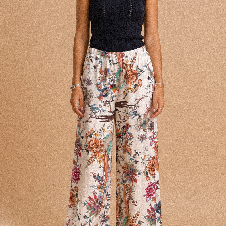 Pantalone Palazzo “Botanical Garden” – Fantasia Floreale