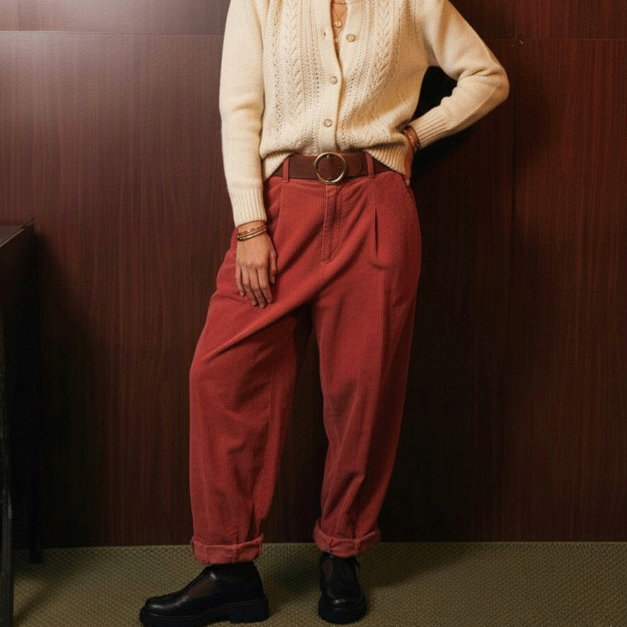 Cardigan donna color panna ricamato