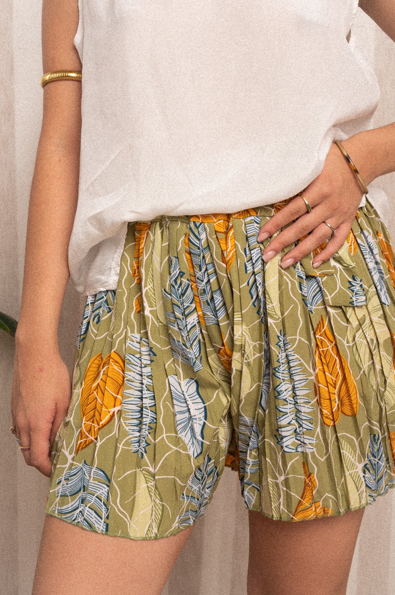 Shorts a fantasia plisse