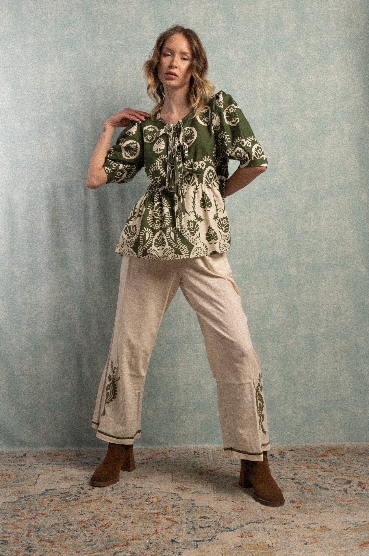 Pantalone Sanremo con ricami