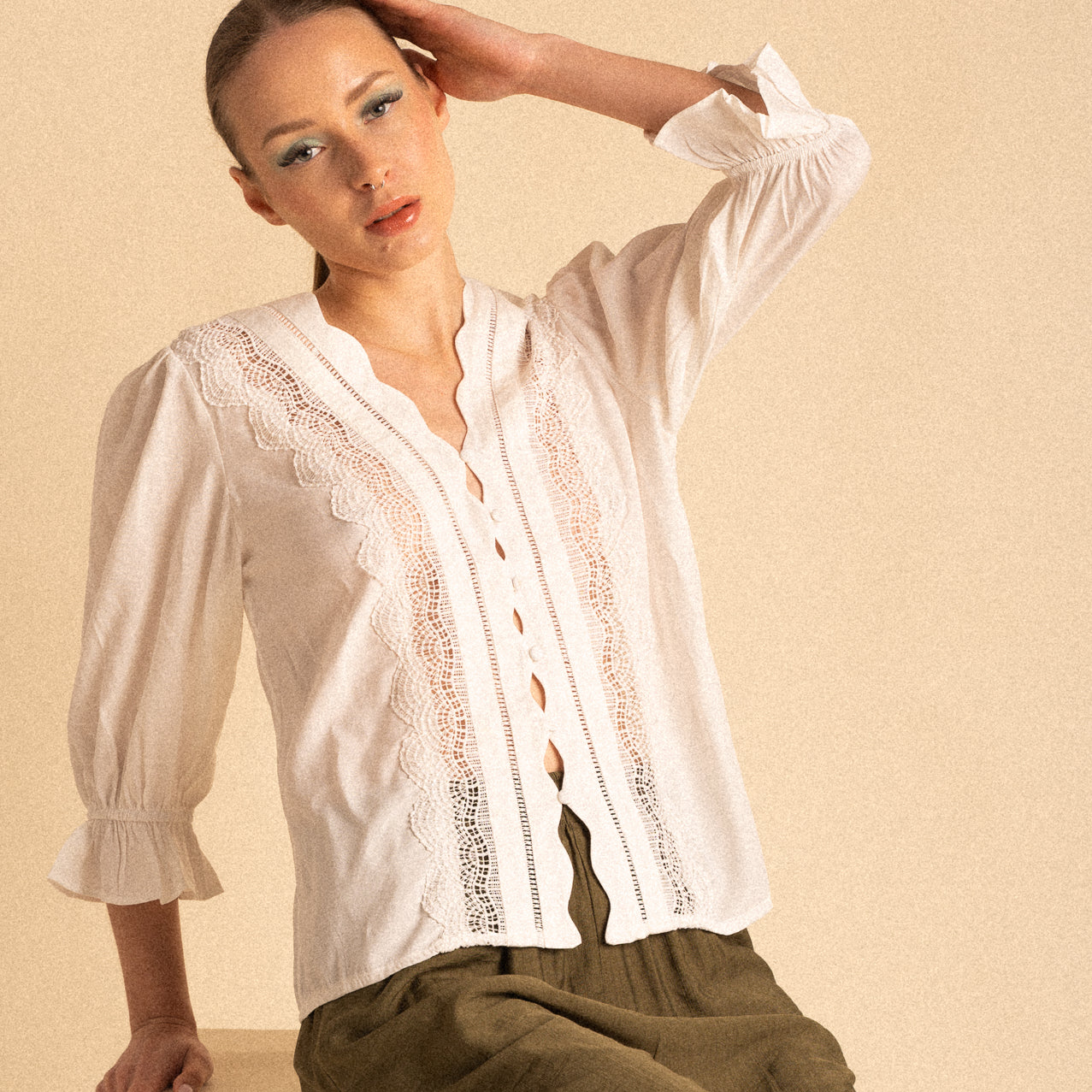 Camicia Nolita Bianca con ricami
